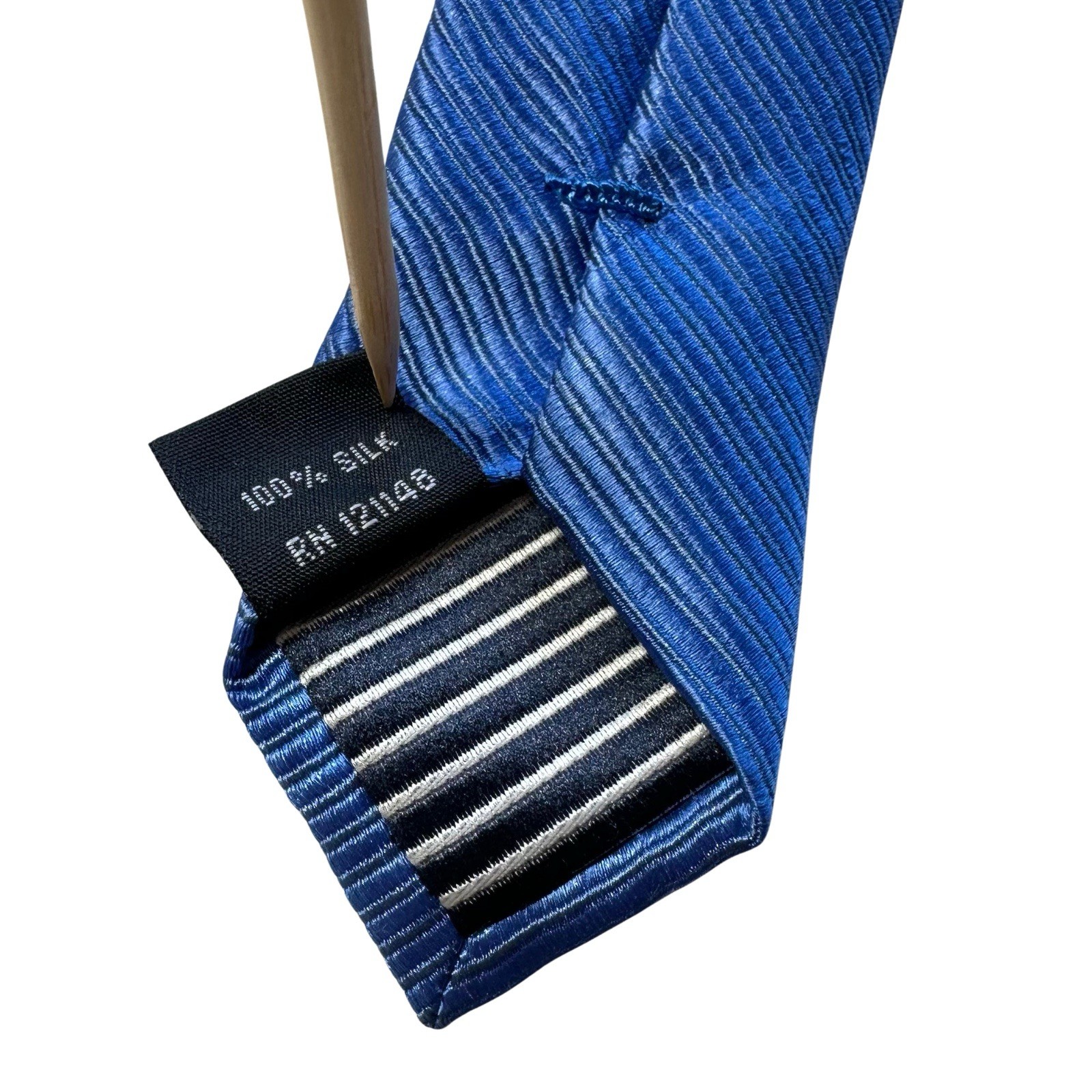 Nautica Blue Solid 100% Silk Necktie 59 X 3.5 All Occasions Beautiful Tie!
