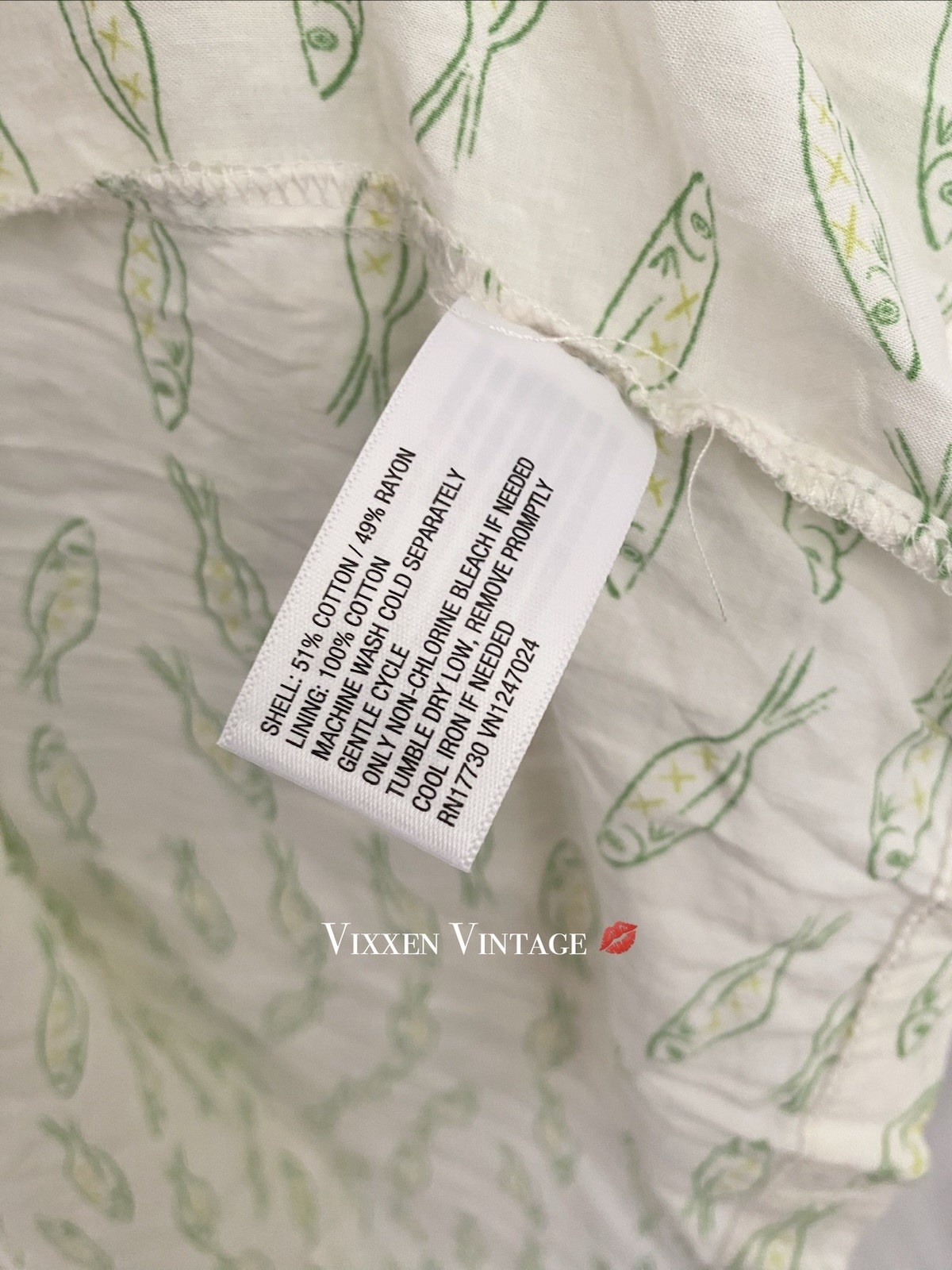 A NEW DAY SARDINE FISH PRINT HALTER ‘OPEN BACK SUNDRESS’ IN CREAM PRINT MSRP $35