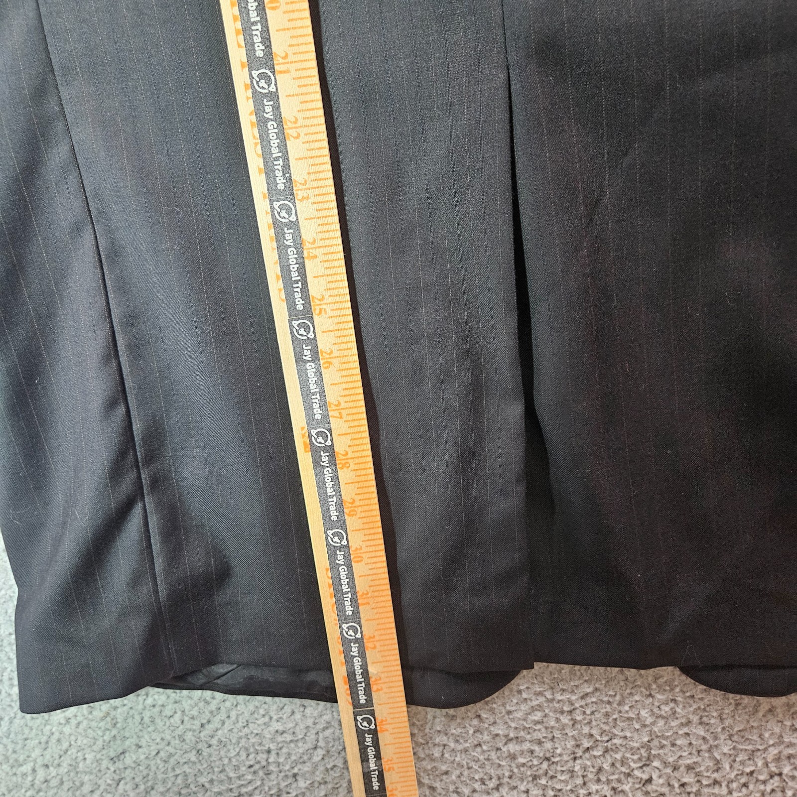 Hart Schaffner & Marx 42L 2PC Suit Blazer Men Pants 36 x 33 Gold Trumpeter Gray