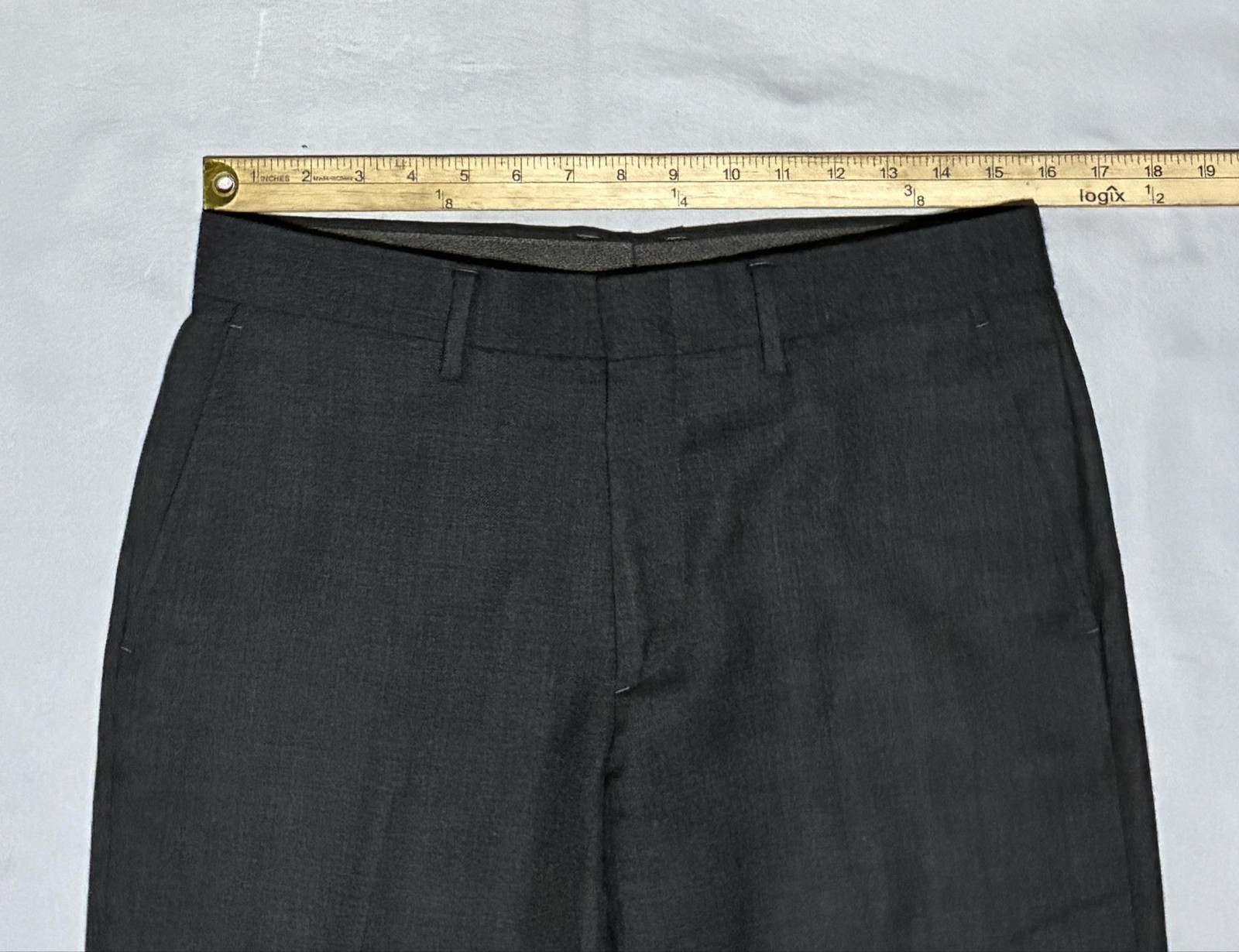 J.Crew Bowery Urban Slim Pants Mens 32×34 Gray Wool Tweed Dress Tapered Trousers