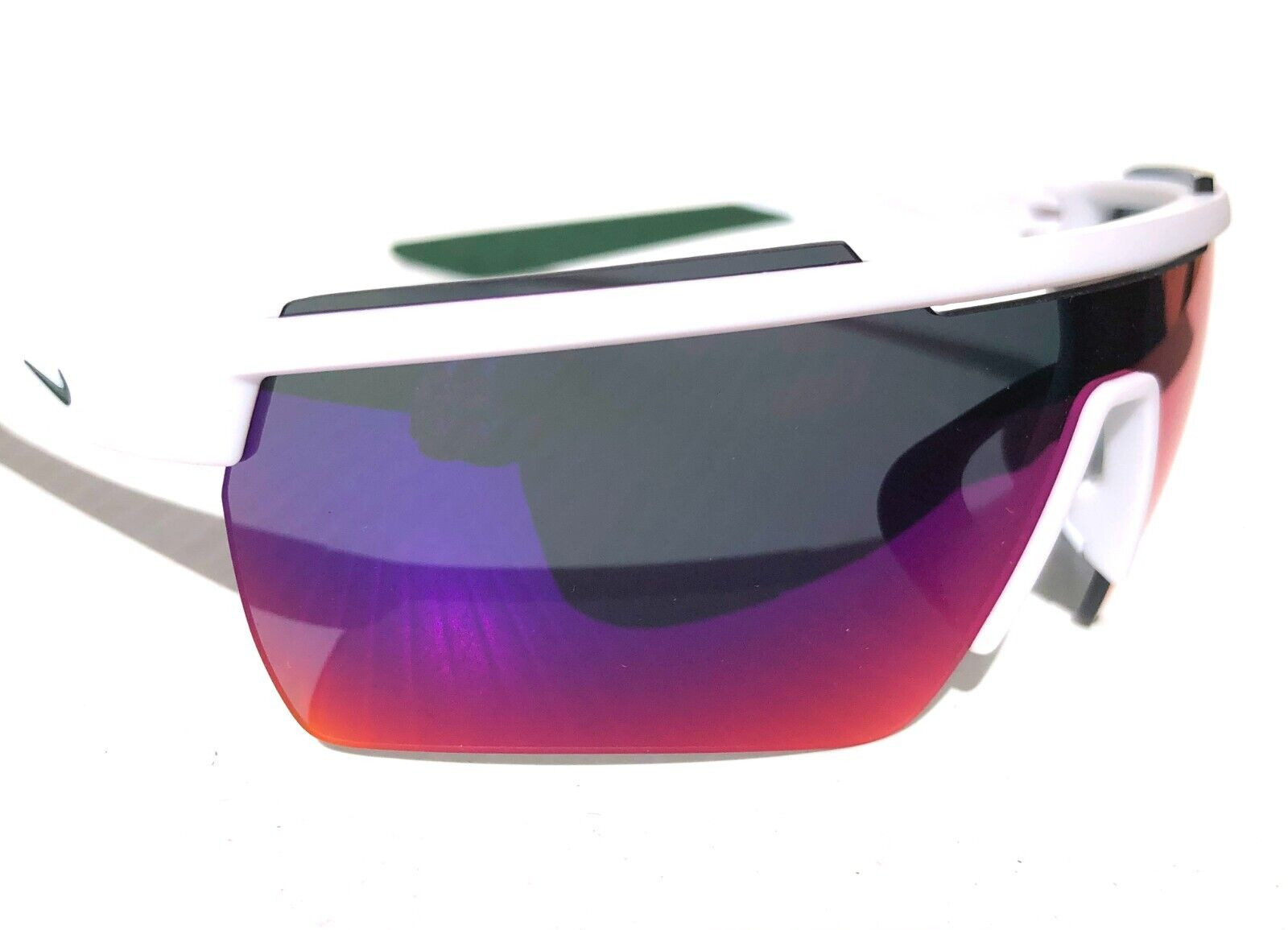 Nike WINDSHIELD ELITE 20 White Gorge Green Frame Field Tint Sunglass CW1167 105