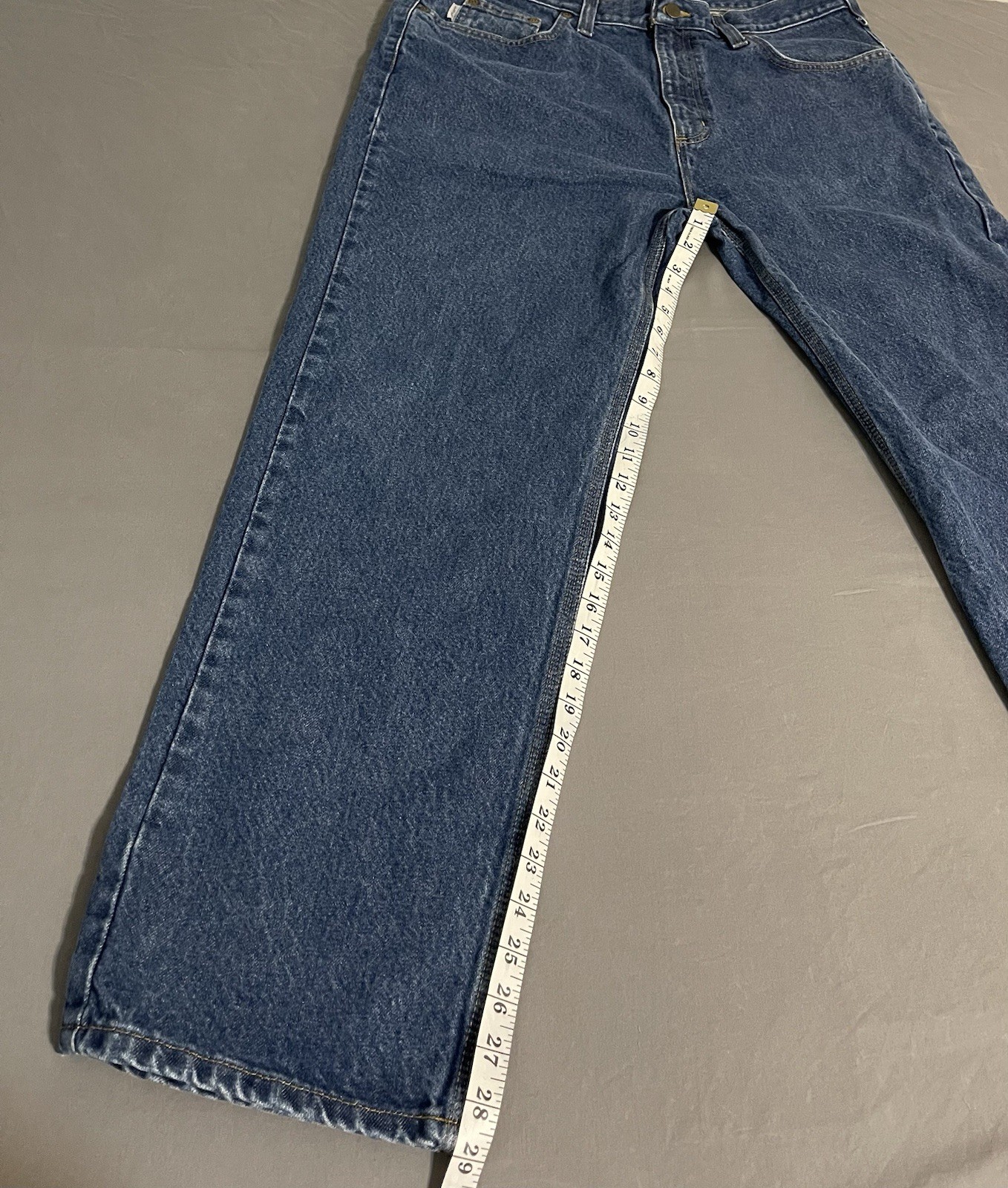 Carhartt B460 DVB Relaxed Fit Jeans Mens 38×30 Blue Denim Excellent Condition