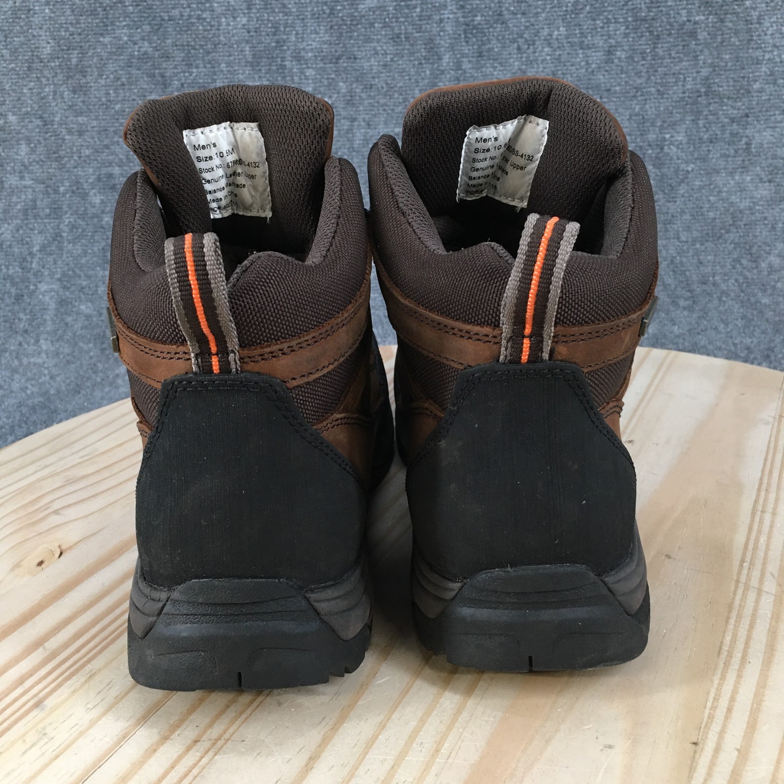 Gravel Gear Work Boots Men 10.5 M Waterproof Hiking Steel Toe Ankle Top BrownGra