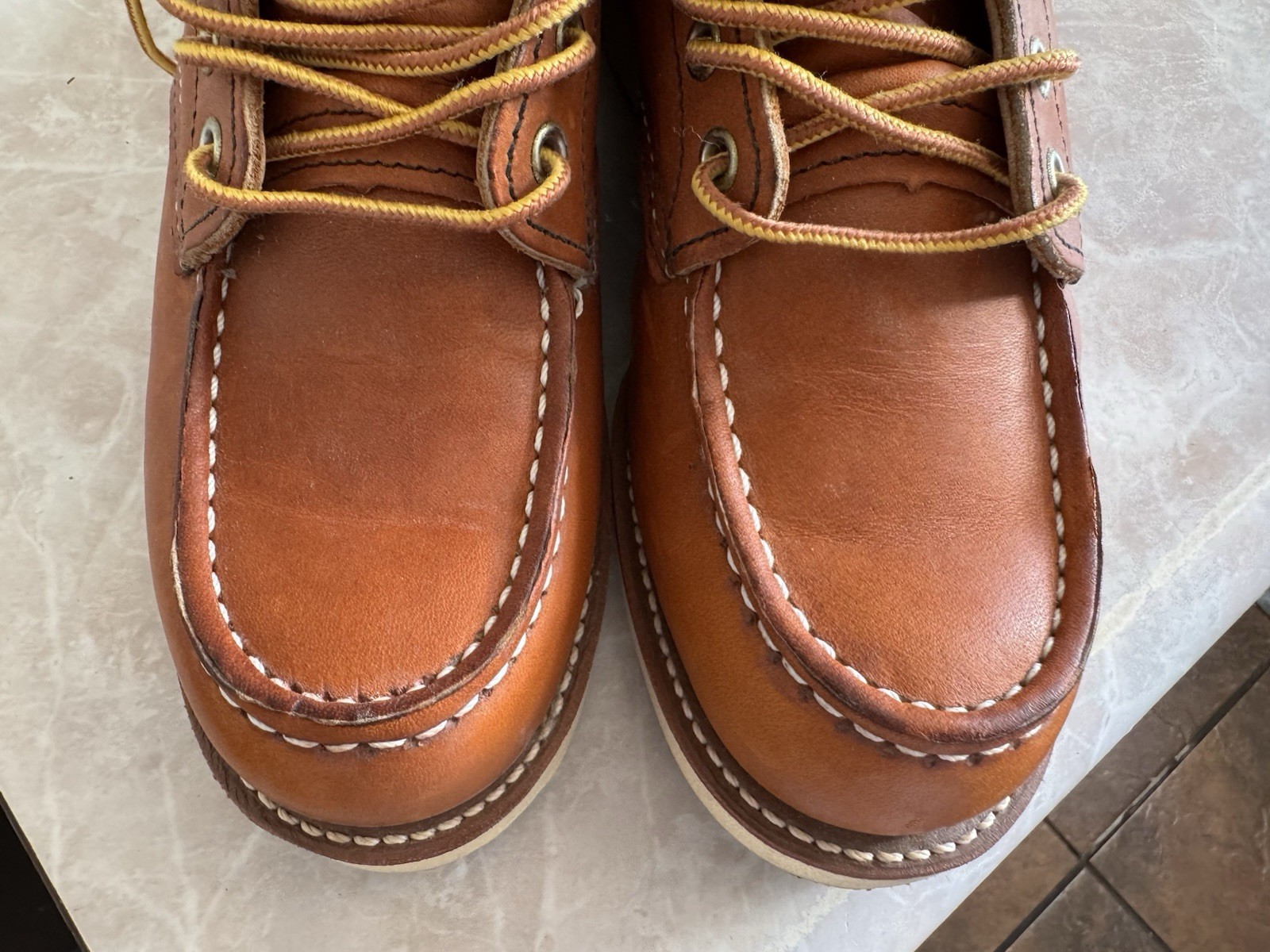 Red Wing 875 Moc Toe Lace-Up Ankle Boots / 6.5D / Oro Legacy