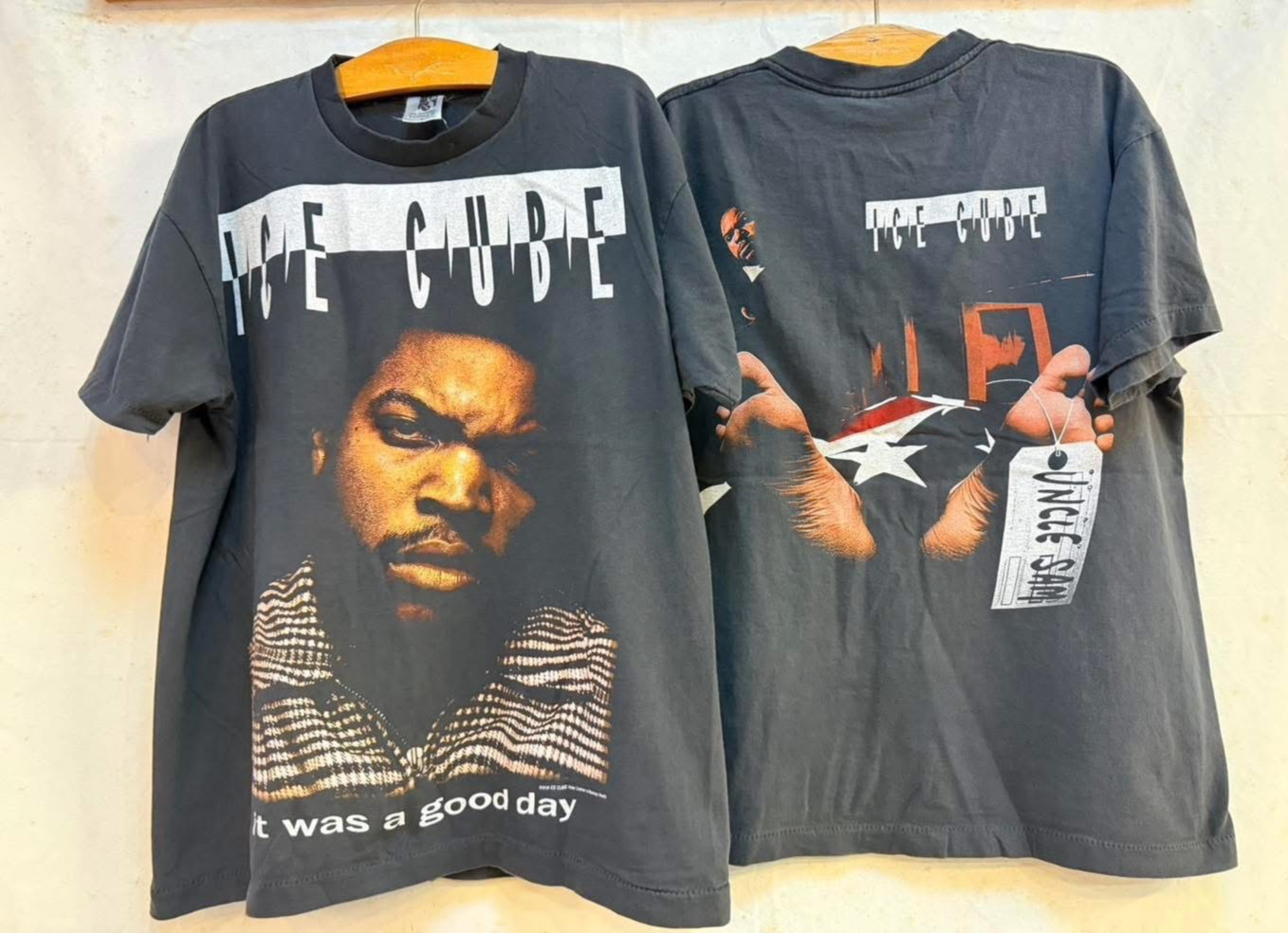 Vintage Ice Cube It Was A Good Day Graphic Hop Hop 90s Band Y2K XL Shirt REPRINT