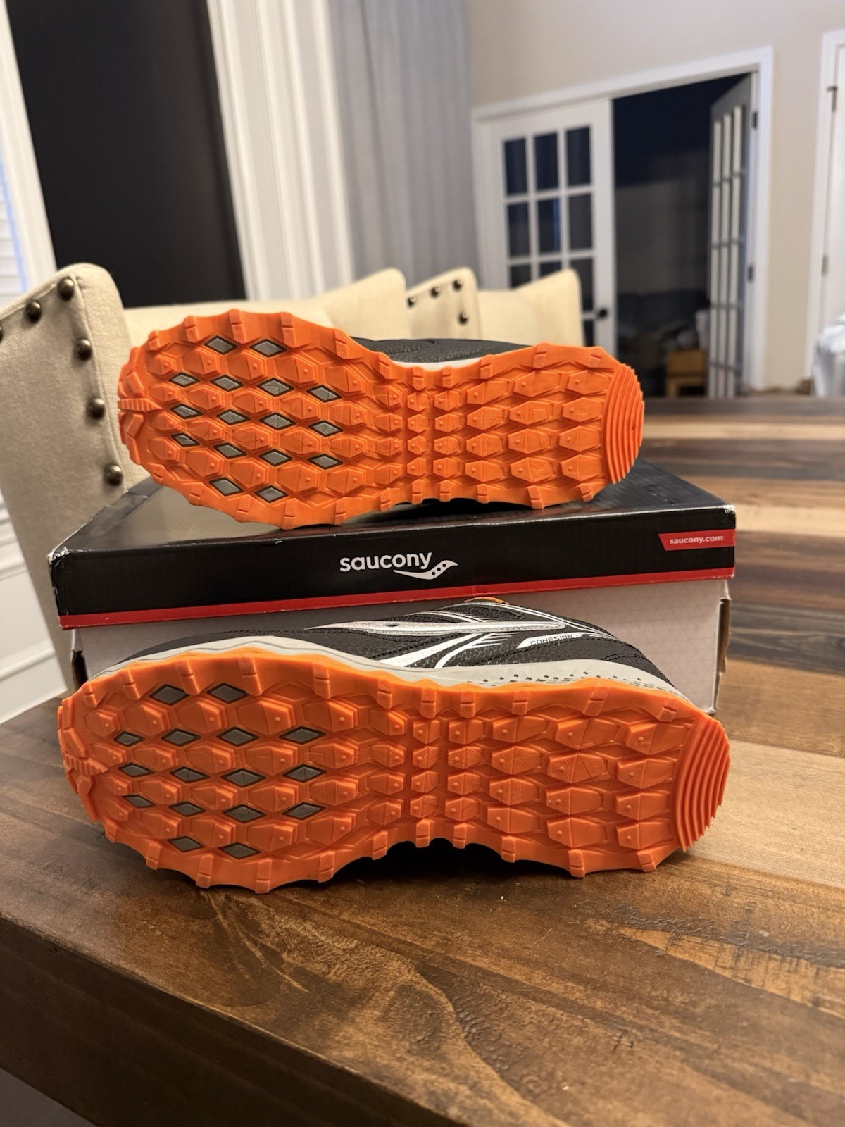 Saucony Cohesion TR14 LTT Men’s Low Top Lace-Up Sneaker Black/Orange SK267119