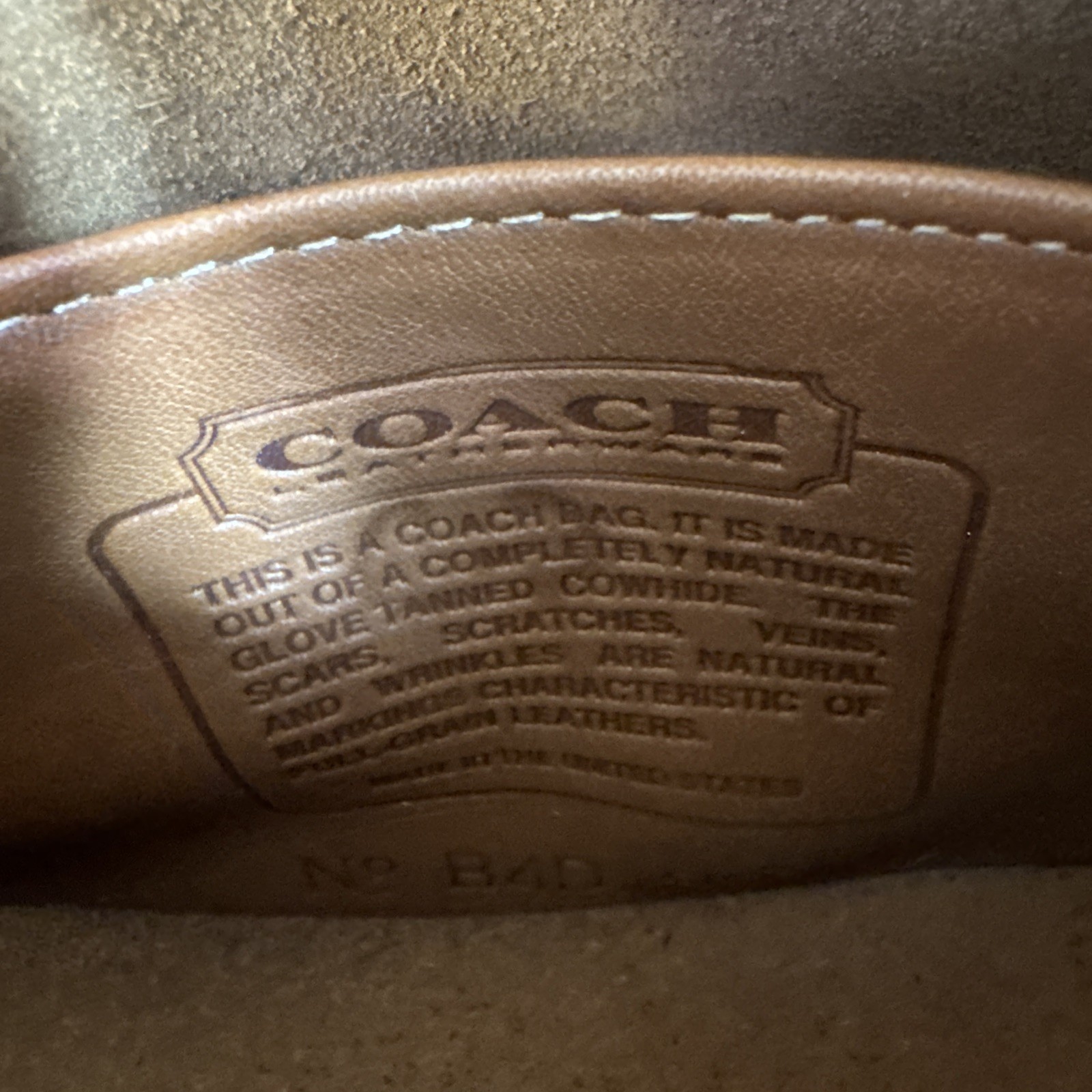 Vintage Old Coach B4D 9934 Mini Shoulder Women’s Bag Brown