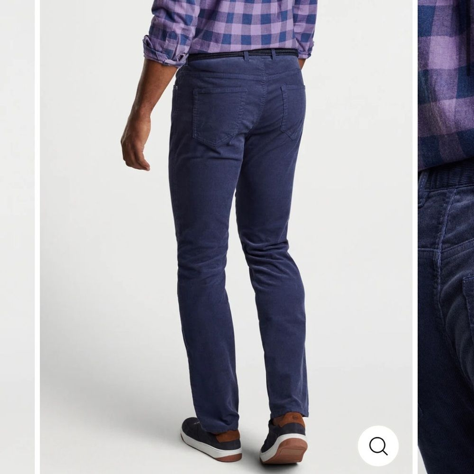 NWT Peter Millar Superior Soft Corduroy Five-Pocket Pant Blue Size 38
