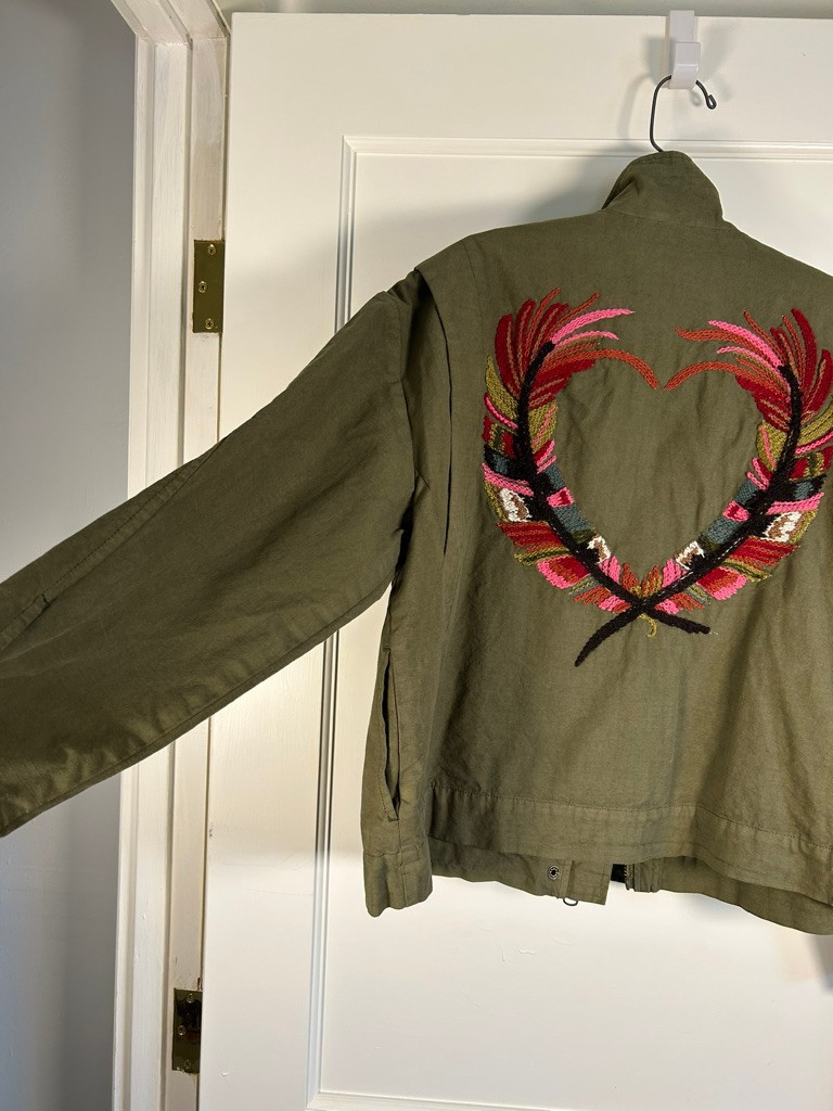 NWT Sundance Catalog Love and Soul Jacket Military Style Size PL