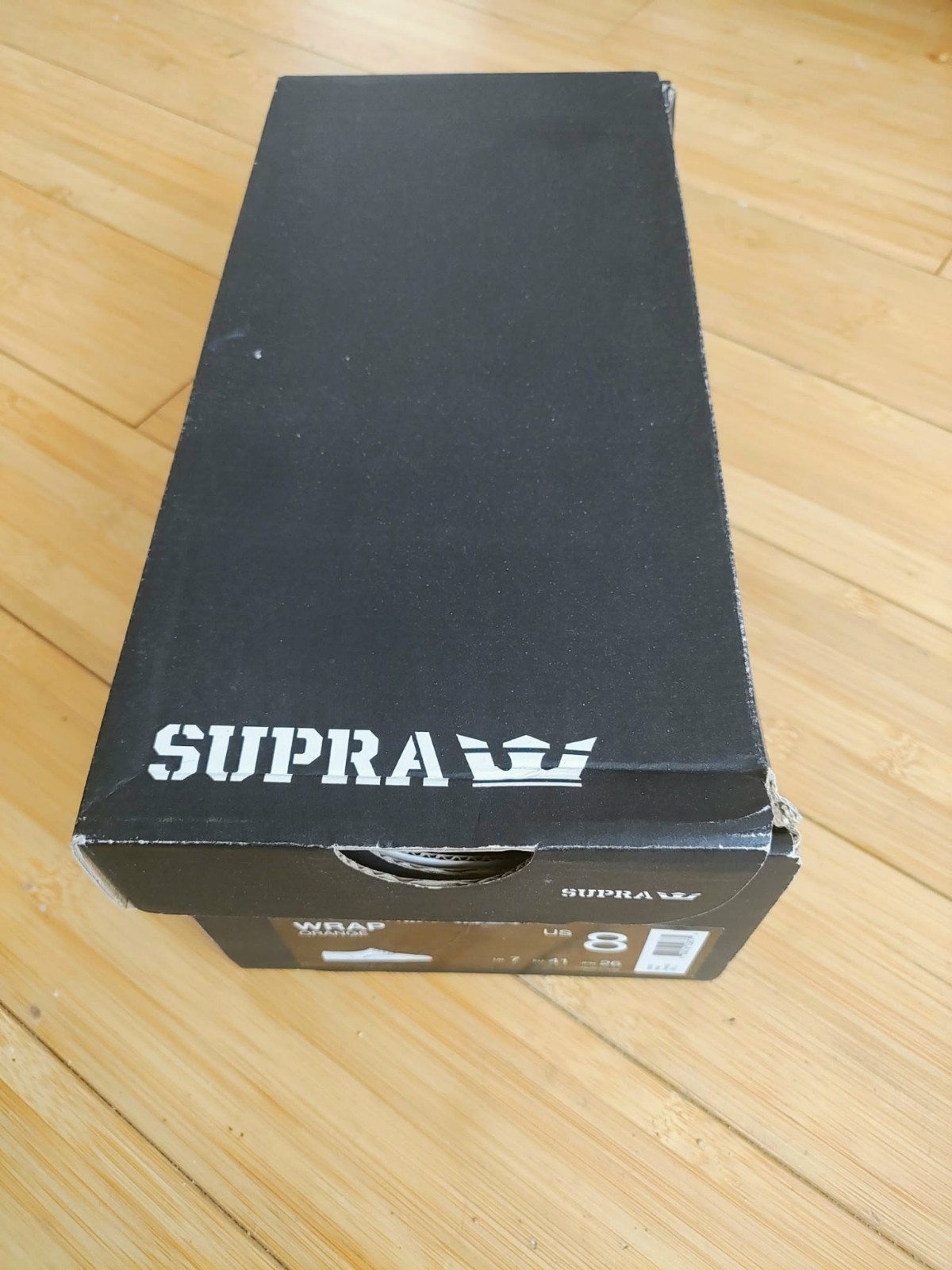 SUPRA SNEAKERS ORANGE MEN’S SIZE 8 SKATE BOARD SHOES