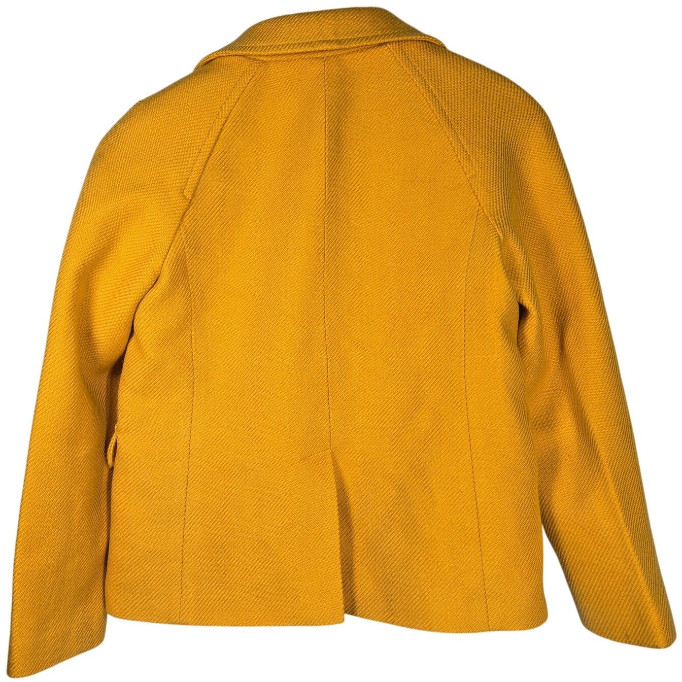 Talbots Womens Mustard Yellow Wool Blend Blazer Jacket Size 6