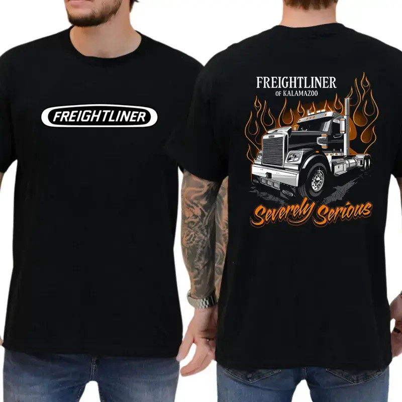 Freightliner Truck Shirt Severely Serious Graphic Tee Big Rig Driver Gift