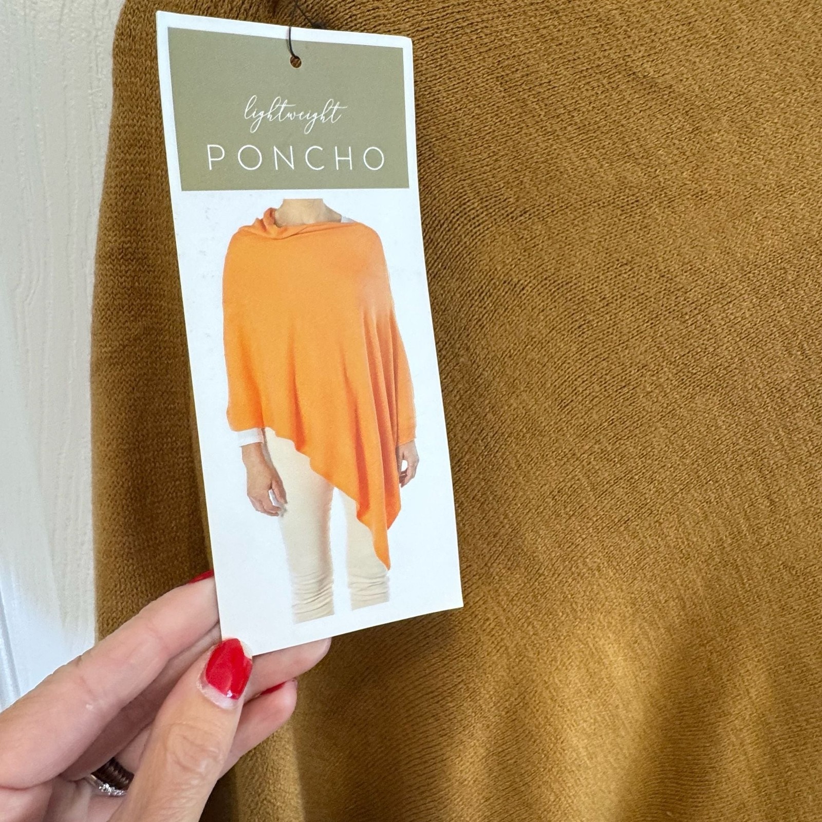Coco + Carmen Lightweight Multi-Way Poncho Mustard Yellow NWT
