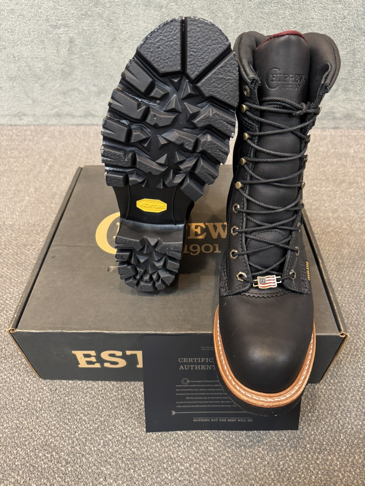 Chippewa 25410 USA MADE WATERPROOF STEEL TOE INSULATED SIZE 9EEE