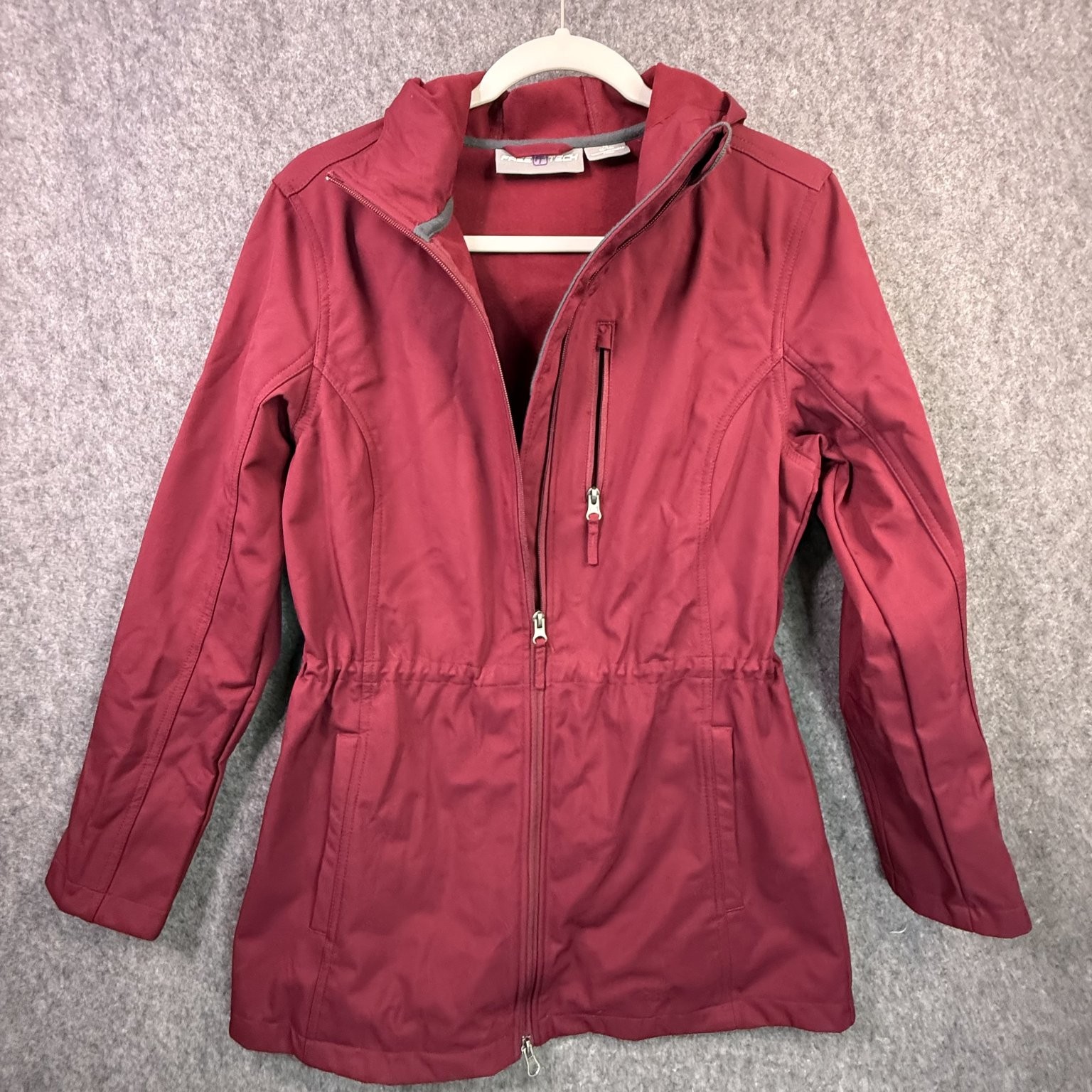 FreeTech Women’s Jacket Red Pomegranate Medium Polyester Lined