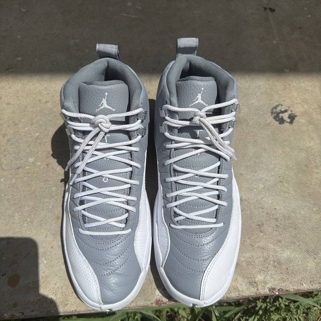 Jordan Air Jordan 12 Retro Stealth Gray. No box shoes was in clear case.