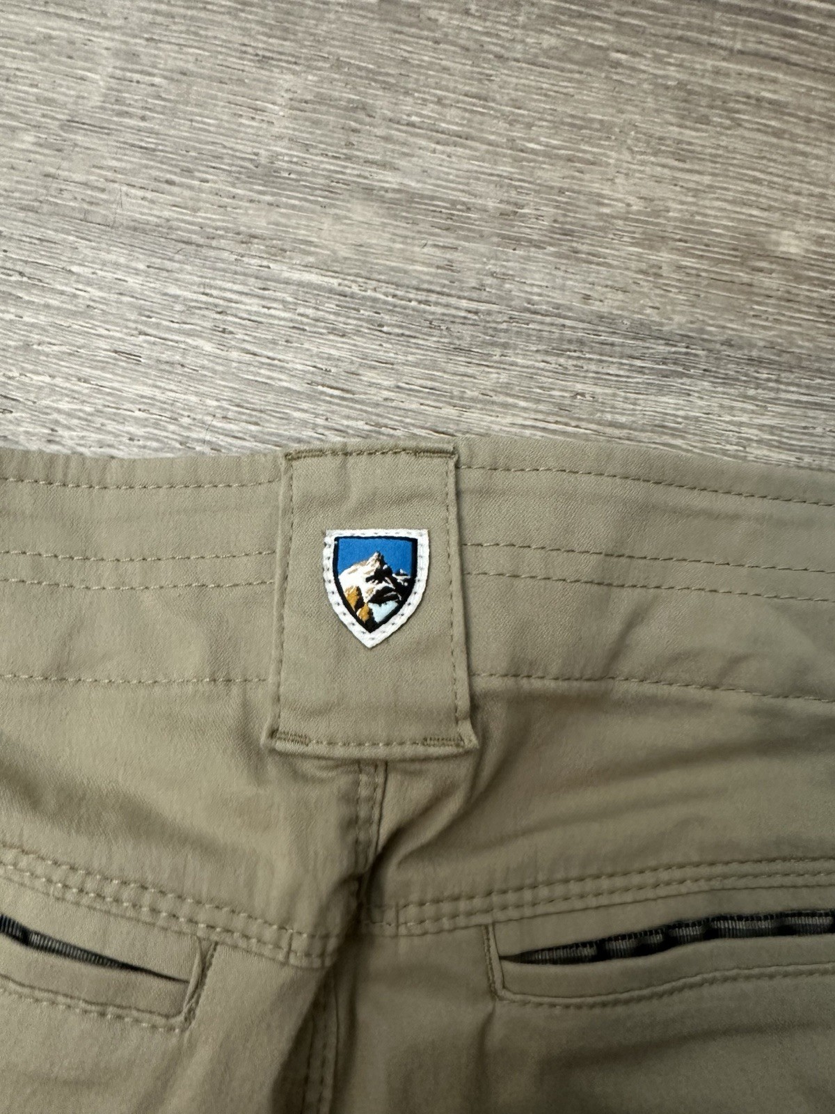 Kuhl Resistor Lite Chino Pants Mens 38×30 Beige Stretch Nylon Hiking Outdoor