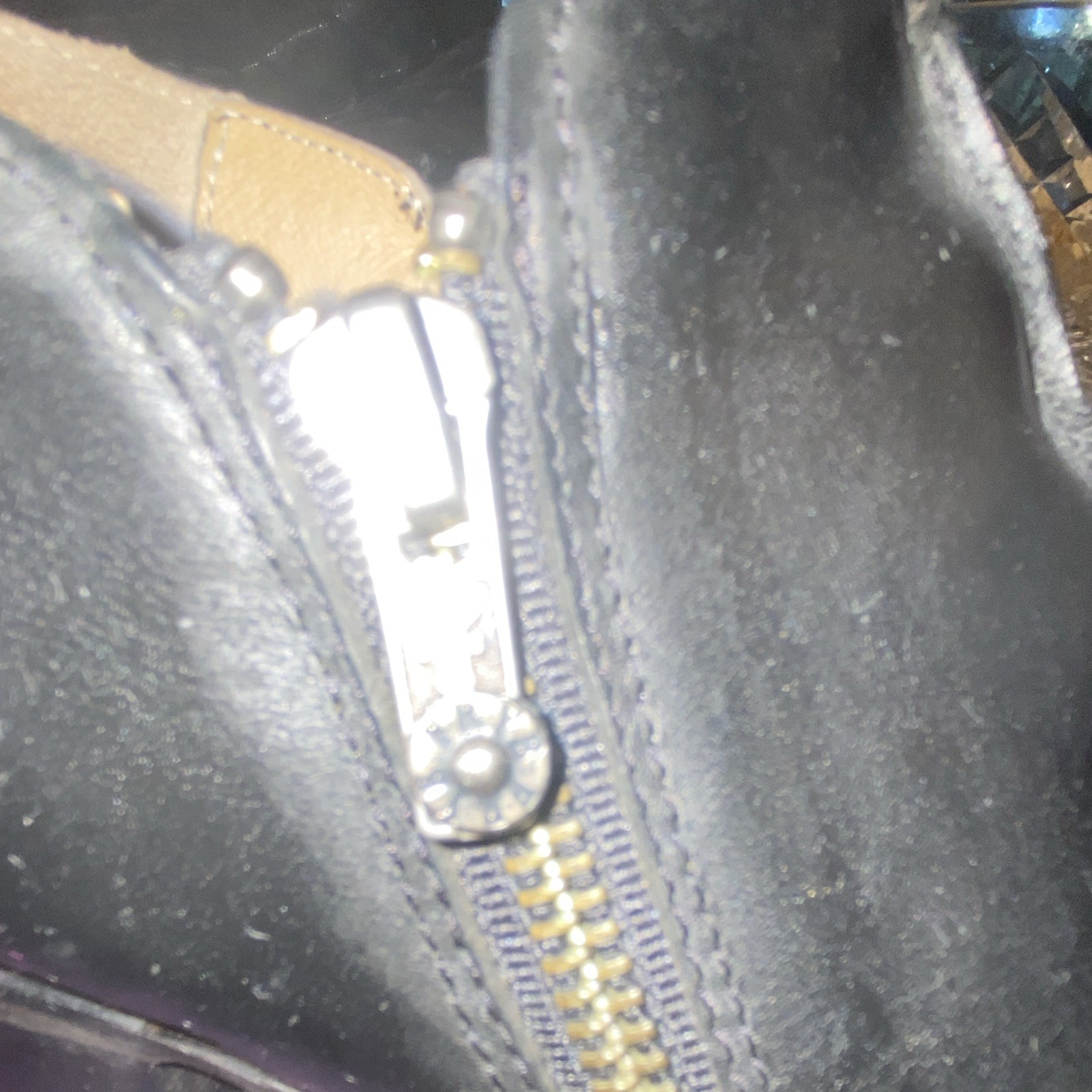 Frye Women’s Black Leather Ankle Boots Almond Toe Zip, Size 9.5 B