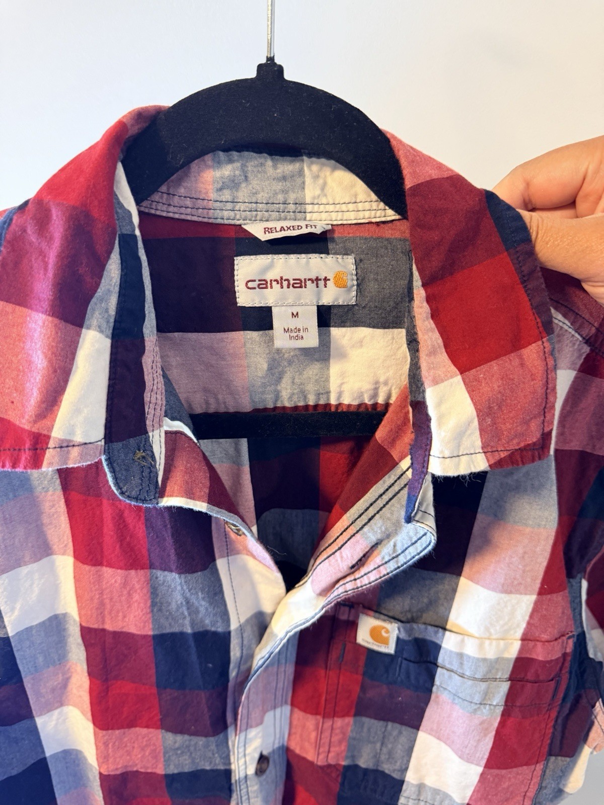 Carhartt Short Sleeve Button-Up Plaid Shirt