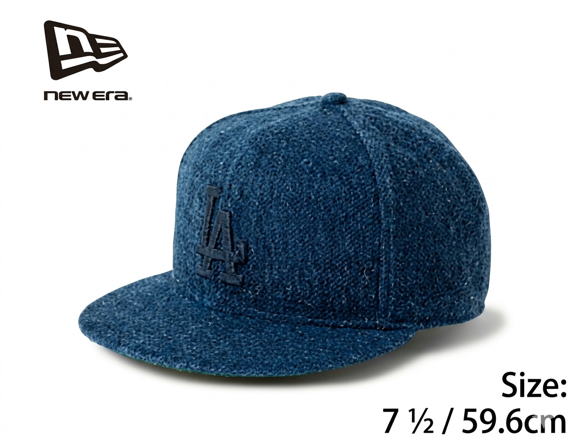NEW ERA 59FIFTY Los Angeles Dodgers Bushu Sho-Aizome Washed Indigo Blue 14745177