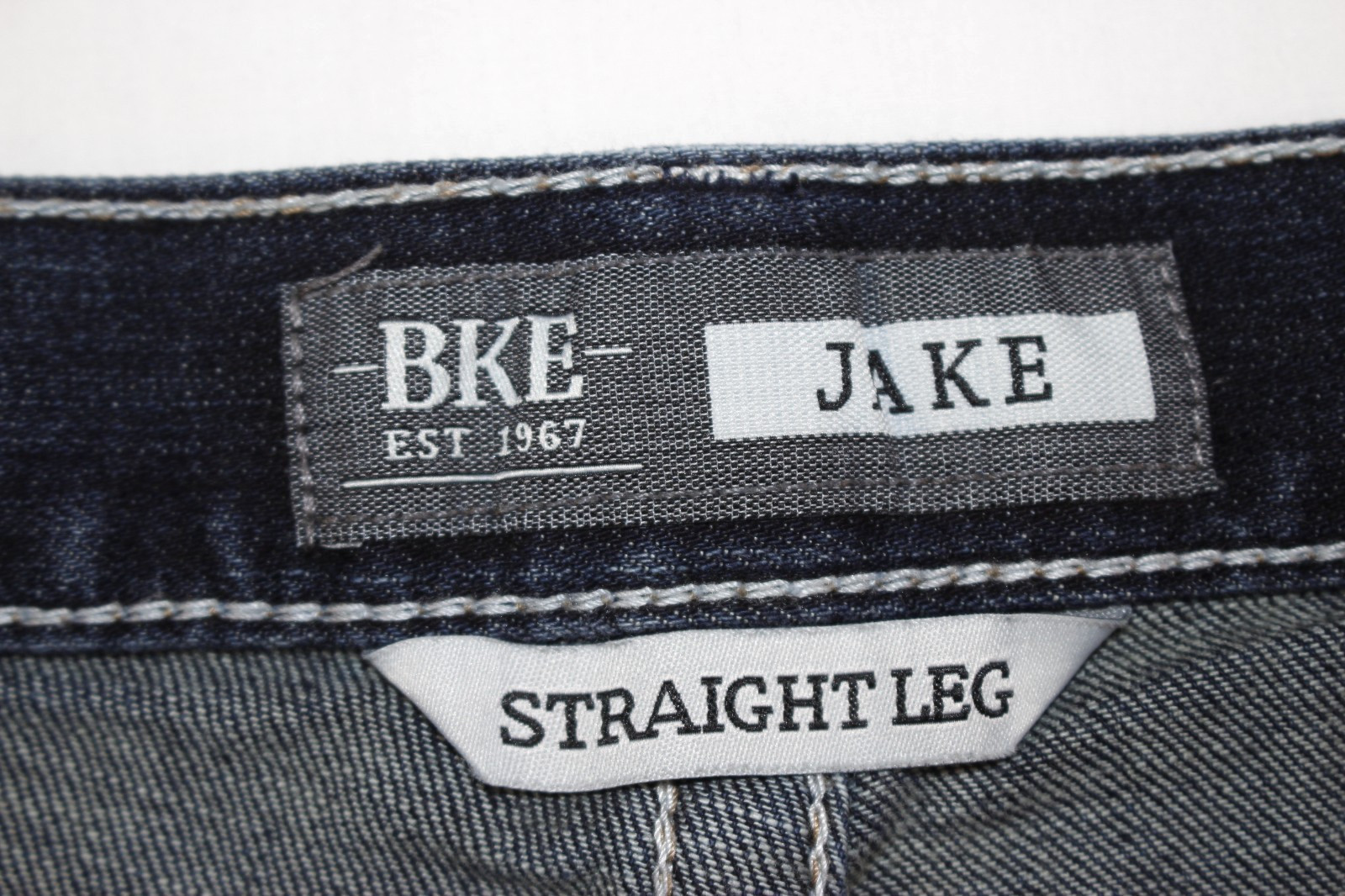Buckle BKE Jeans Men’s 34×36 Jake Straight Stretch Distressed Dark Wash