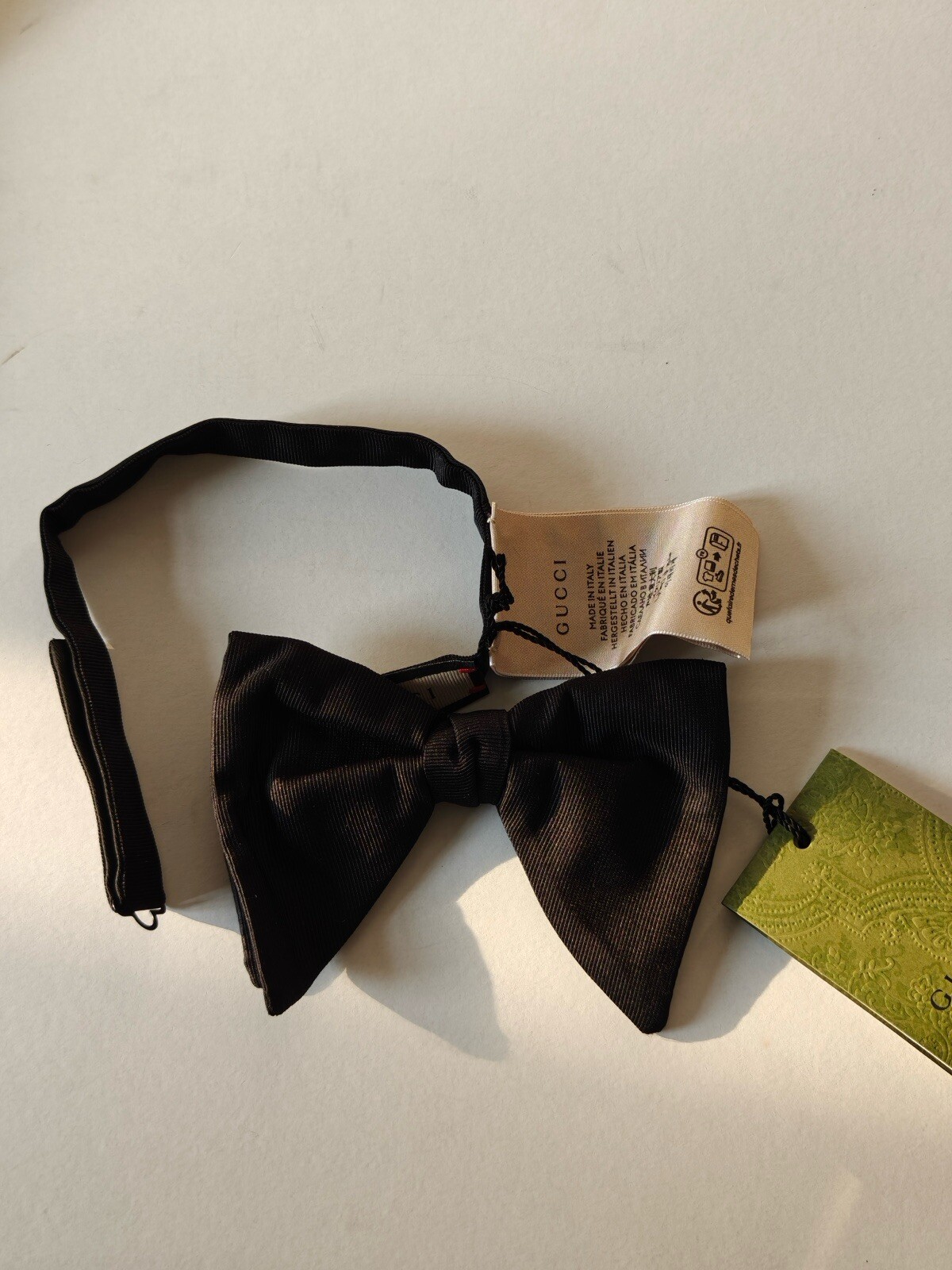 Gucci Black bow tie Black Tie Dinner Mens Tuxedo 4312G 13CM x 9cm