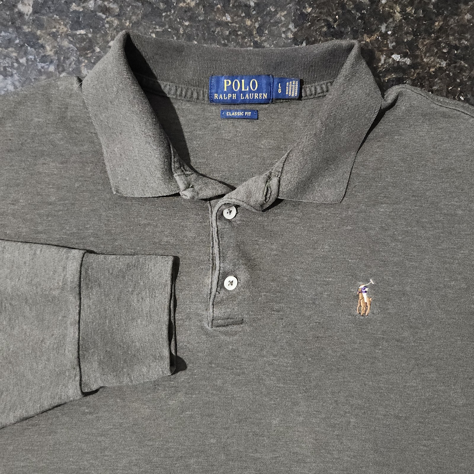 Polo Ralph Lauren Flesh Pony Long Sleeve Rugby Soft Classic Preppy Money Outdoor