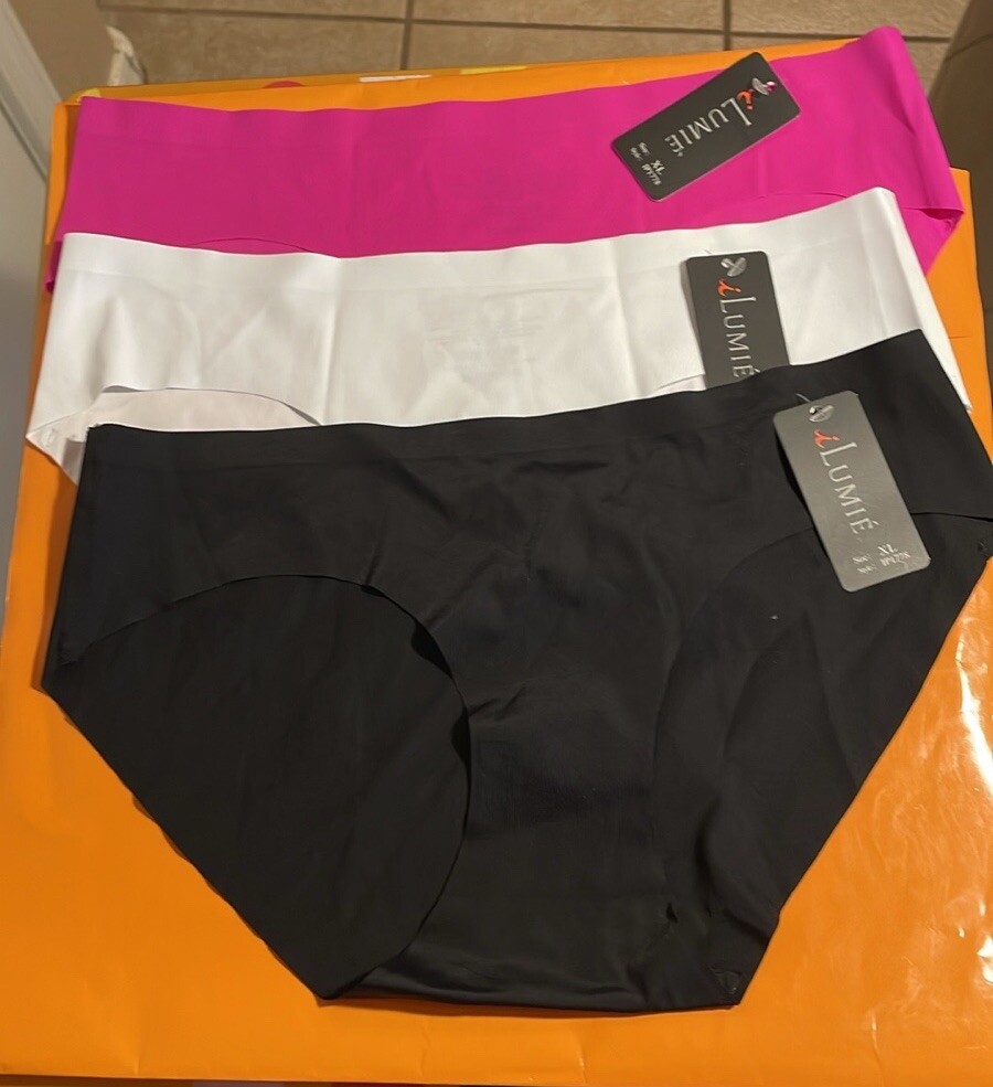 Set Of 3 Seamless Panties 27” Waist High Cut Leg XL New Orig $30