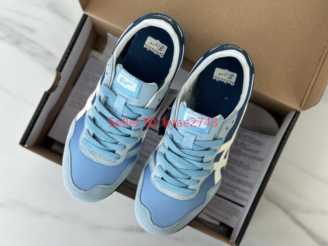 Retro Onitsuka Tiger SERRANO Mens Womens Sneakers Blue/White 1183B400-405