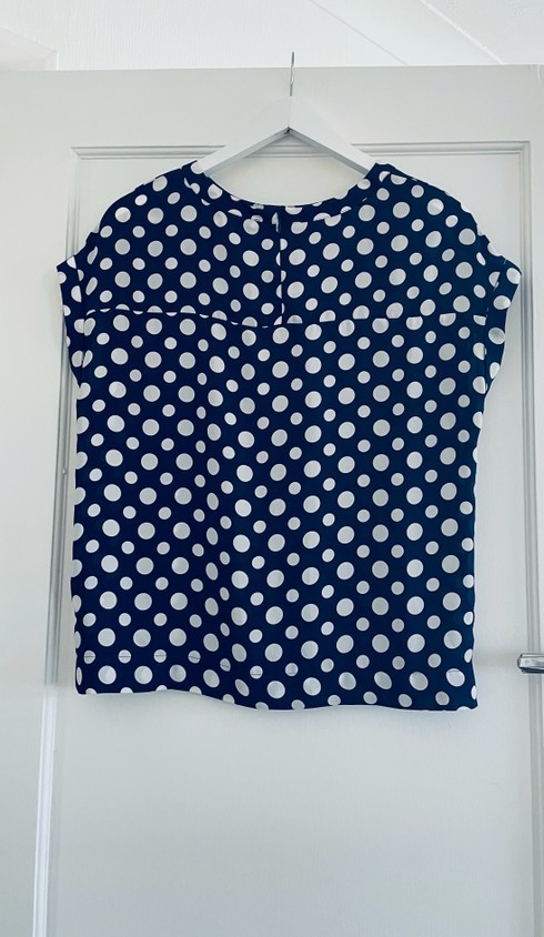 NEXT Women’s Navy Polka Dot Blouse UK 8 – Classic Style, VGC