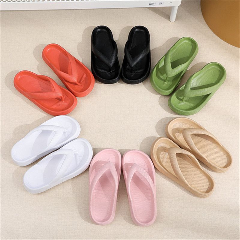 Pillow slippers Anti-Slip Sandals Soft Slippers Cloud Shower Home Hole Shoes