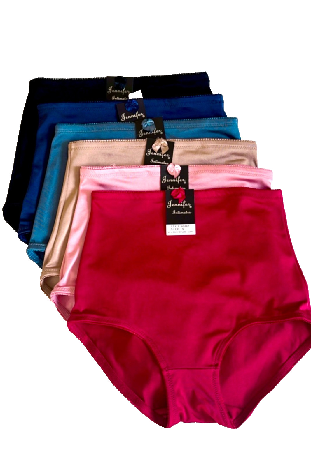 3 PC High Waist Brief Tummy Control Girdles Solid Shaper Panties 69061 S-2X GIFT