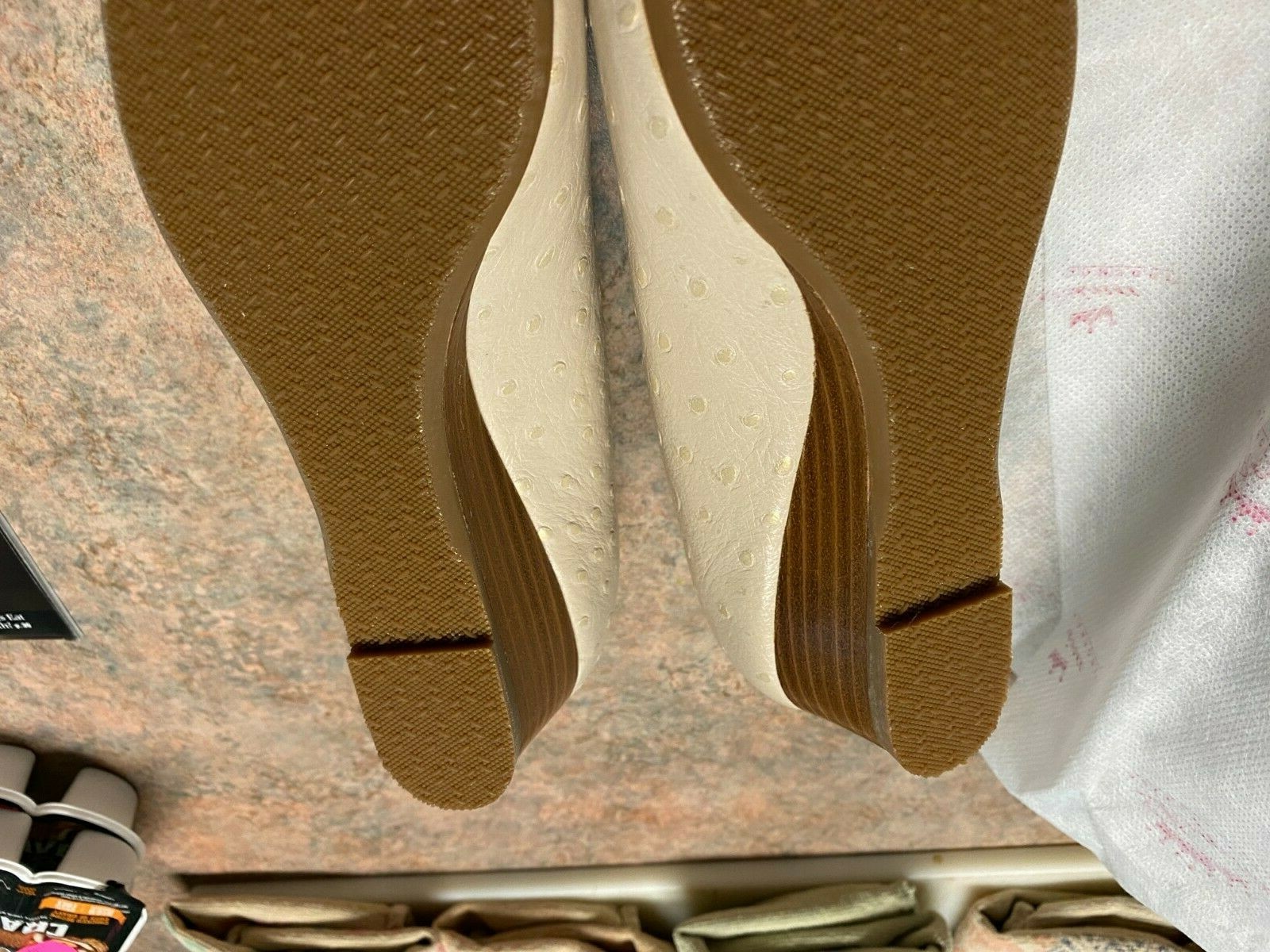 SAS SOFIA Ivoire WEDGE 7 1/2 M NIB $224 WOMENS DRESS SHOE New In Box