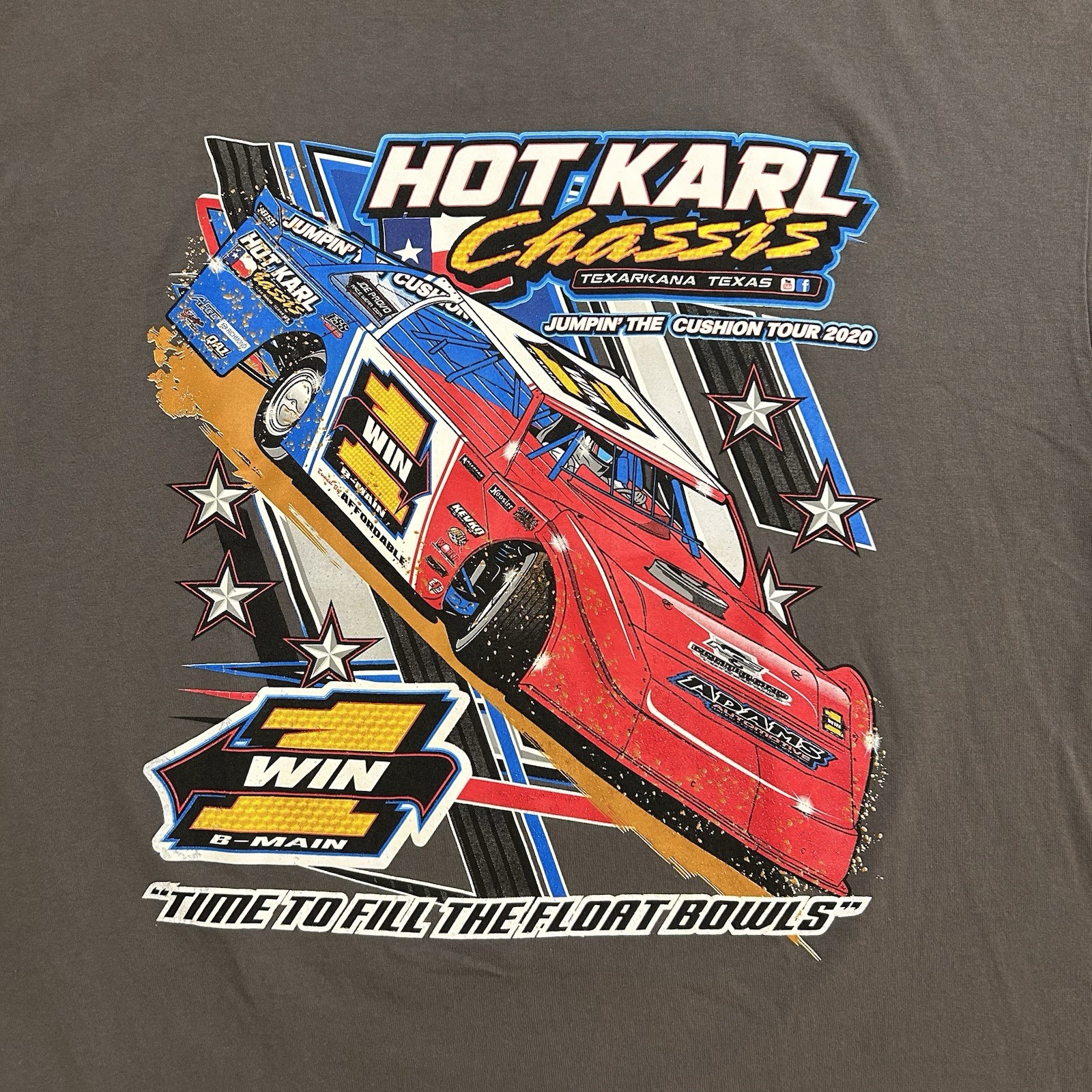 Hot Karl Chassis Racing Texarkansas 2020 t shirt 2XL Dirt Track Racing