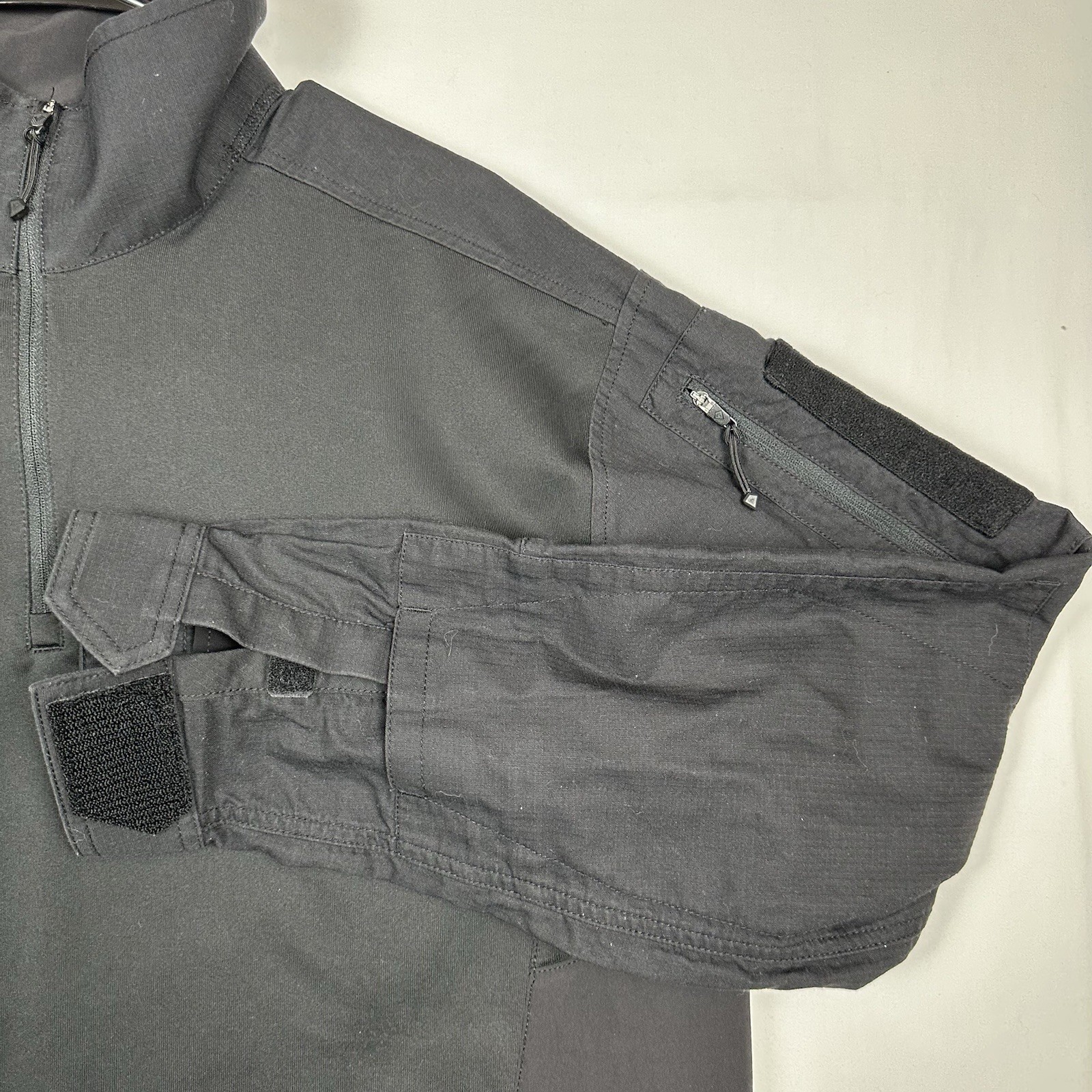 First Tactical Duty Shirt Mens Black 2XL 1/4 Zip Cordura Heavy Duty Combat Top