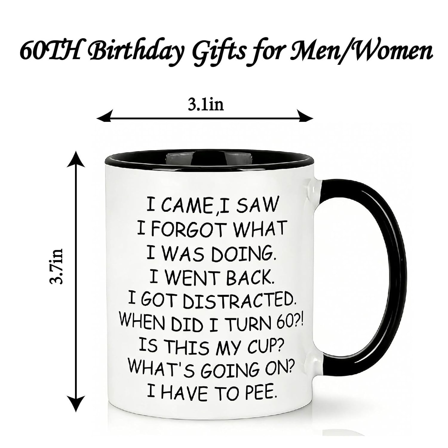 60th Birthday Gift for Women Men Funny Gag Present Idea 60th Bday (71 chars)