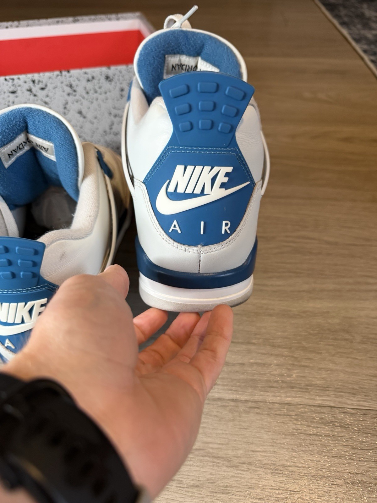 Size 10.5 – Air Jordan 4 Retro 2024 Military Blue (FV5029-141) CLEAN MENS