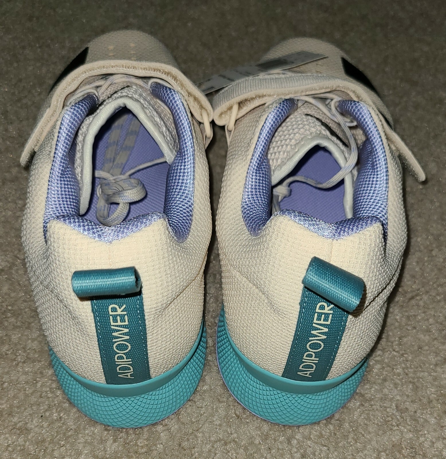 NEW Sz 9 Men’s Adidas Adipower Weightlifting 2 Shoe Wonder White Violet GZ0176