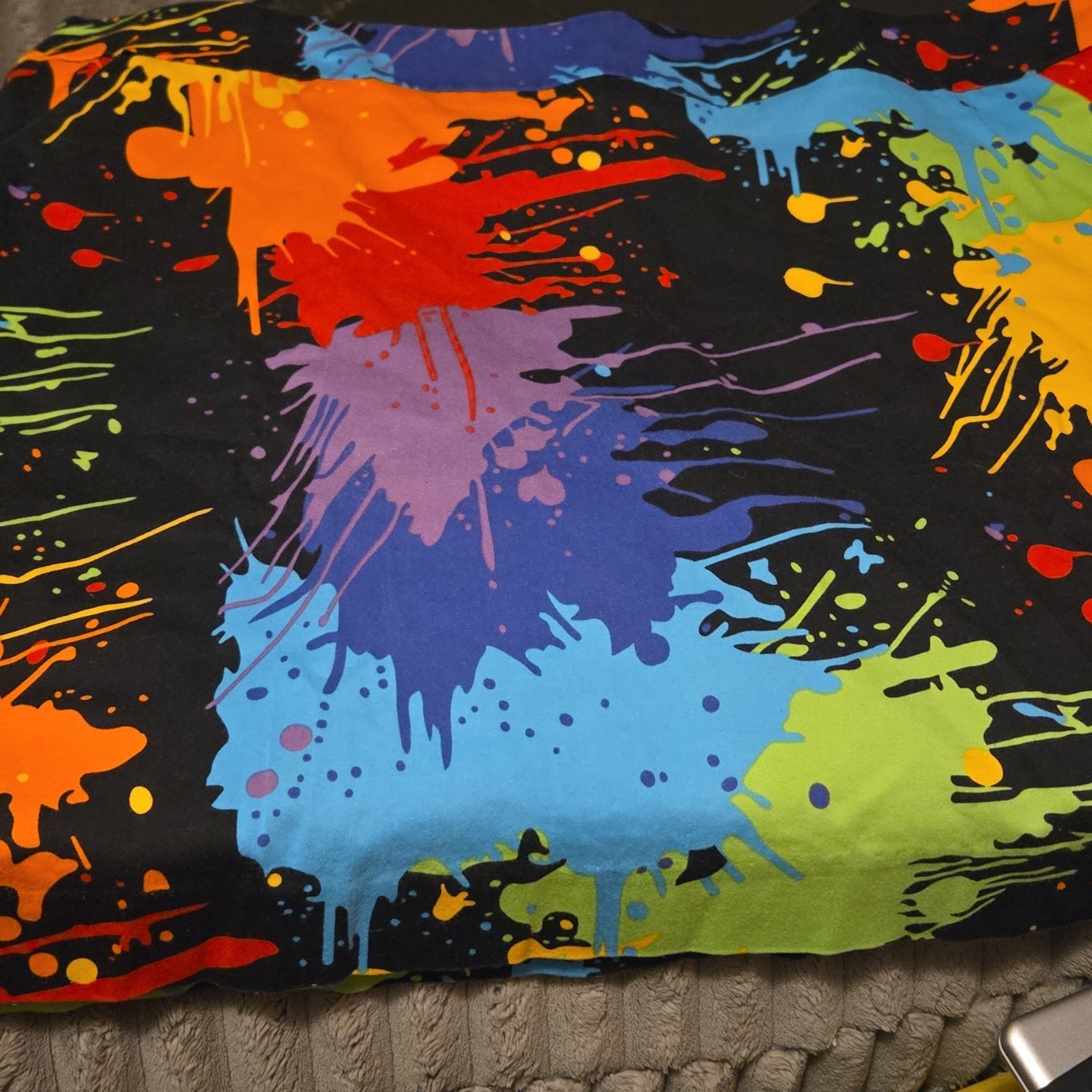 Loudmouth Women’s Multicolor Paint Splatter Skort w/ Built-In Shorts Size 16