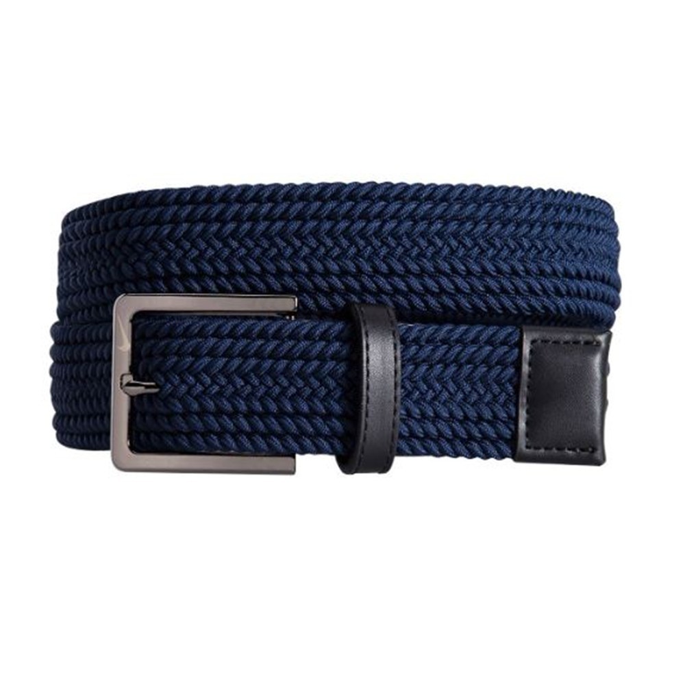 New Nike Golf Men’s Stretch Woven Tonal Golf Belt Midnight Navy – Pick Size!