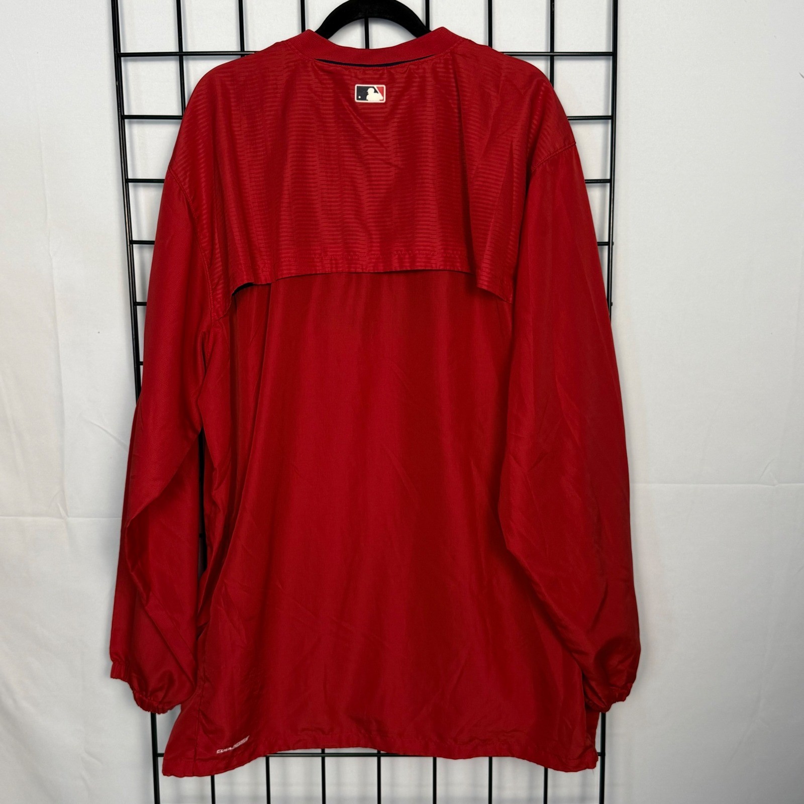 Majestic St. Louis Cardinals Windbreaker Mens 3XT Red MLB Quarter Zip Pullover