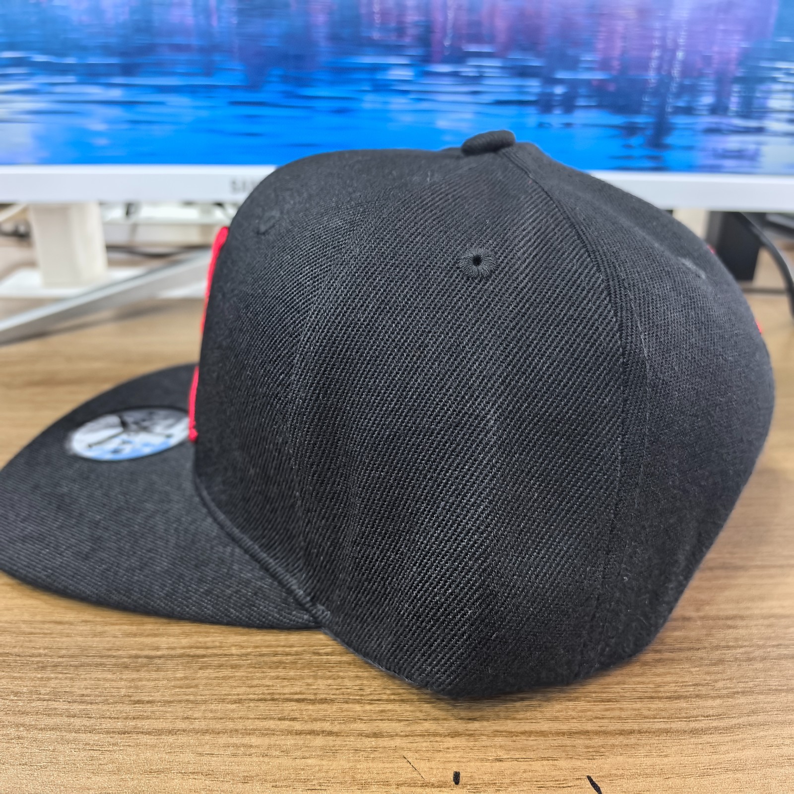 Jordan Classic Sports Unisex Embroidered Black Flat Brim Baseball Cap
