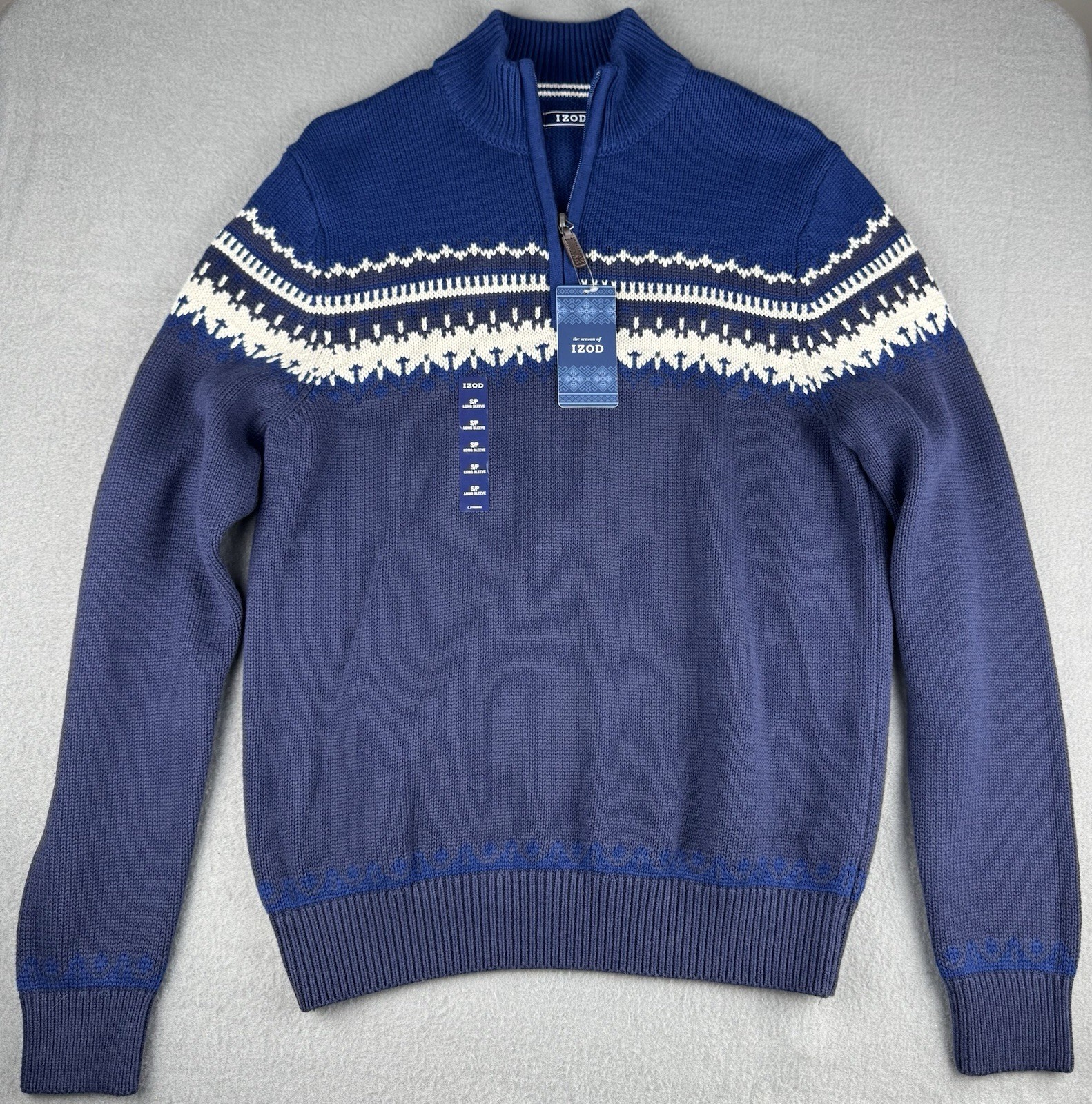 IZOD Men’s Sweater~Amazing Glaze II~Blue~Size Small~NEW WITH TAGS!!!!!!!