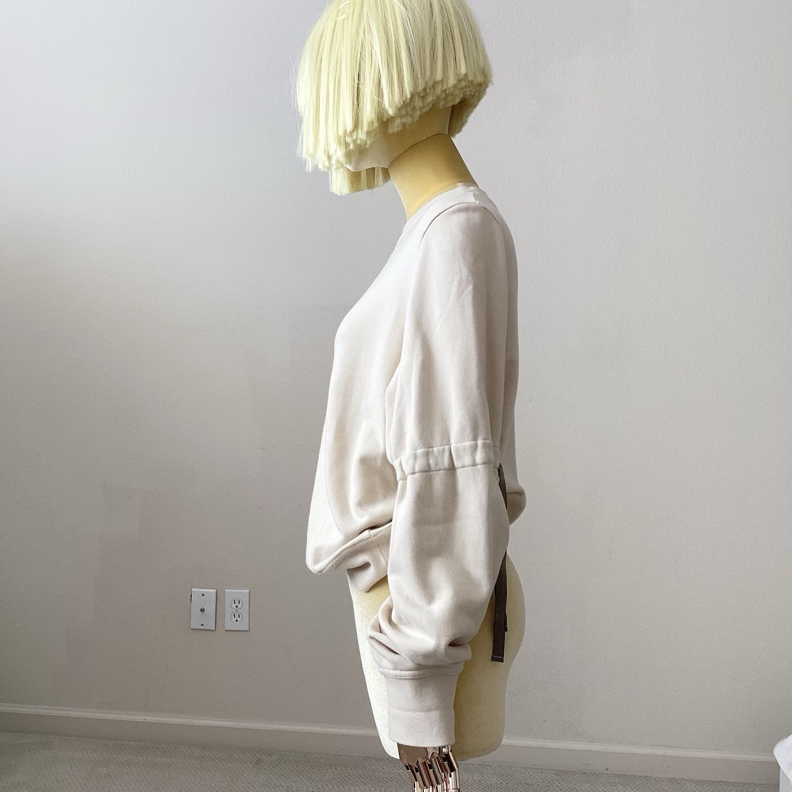 Ann Demeulemeester Cream Sweatshirt SZ XS