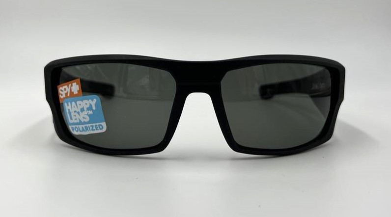 Authentic SPY Dirk Matte Black w/Happy Gray Lens #672052973864 Sunglasses 64 mm