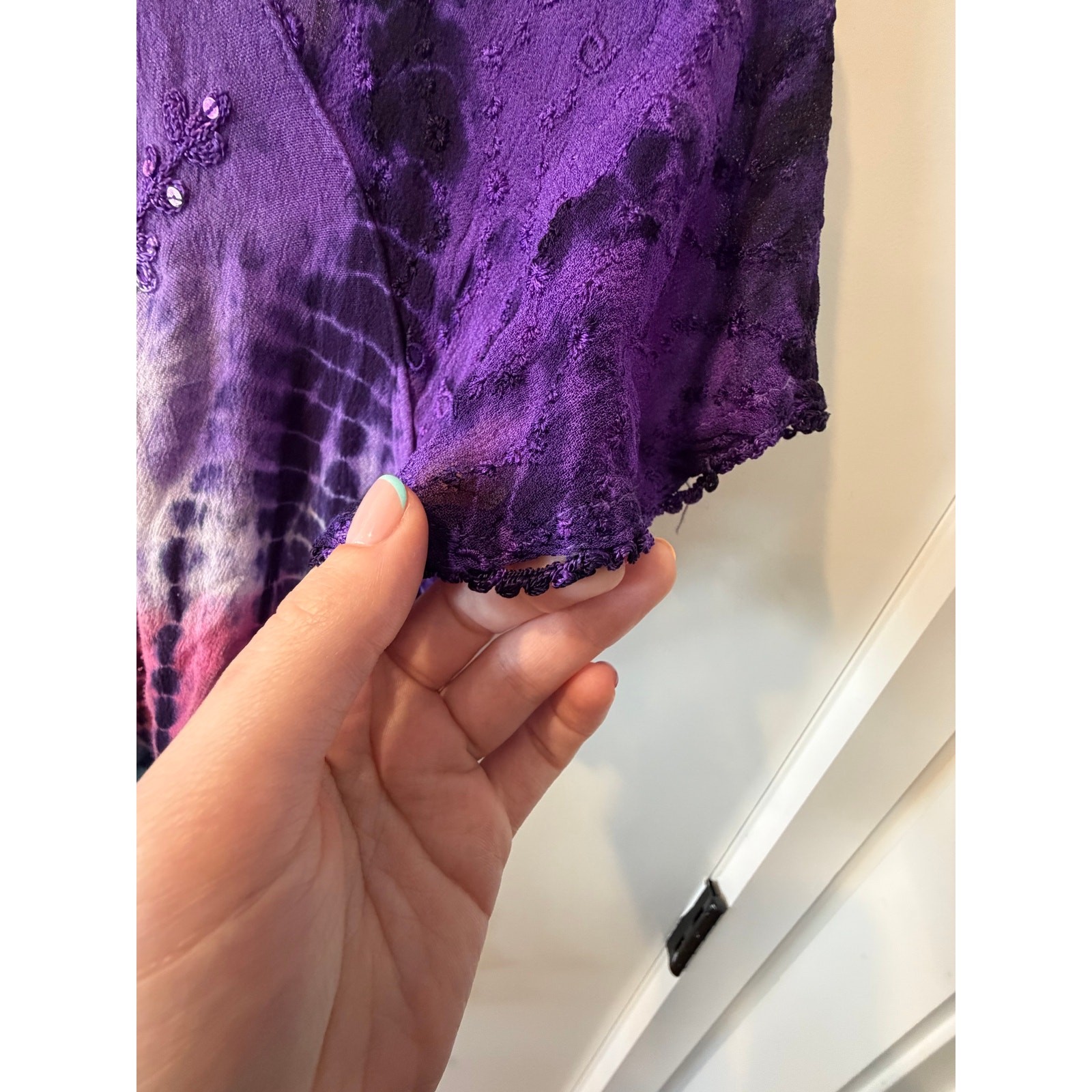 Vintage Advanced Apparels Tie-Dye T-Shirt Bohemian Fun Flowy Summer Top
