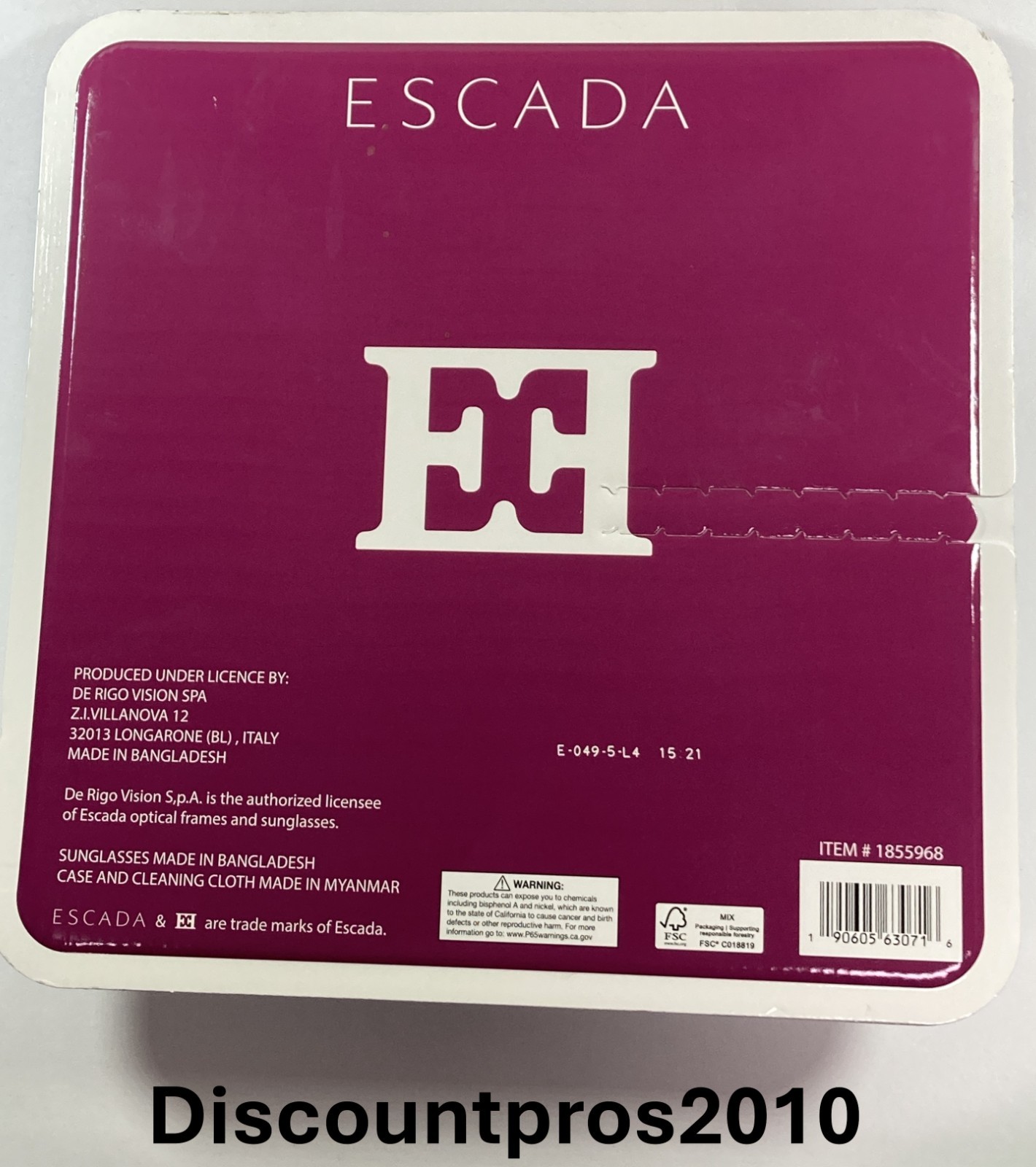 Escada Sunglasses Gradient w/ Case 100% UV Protection Women