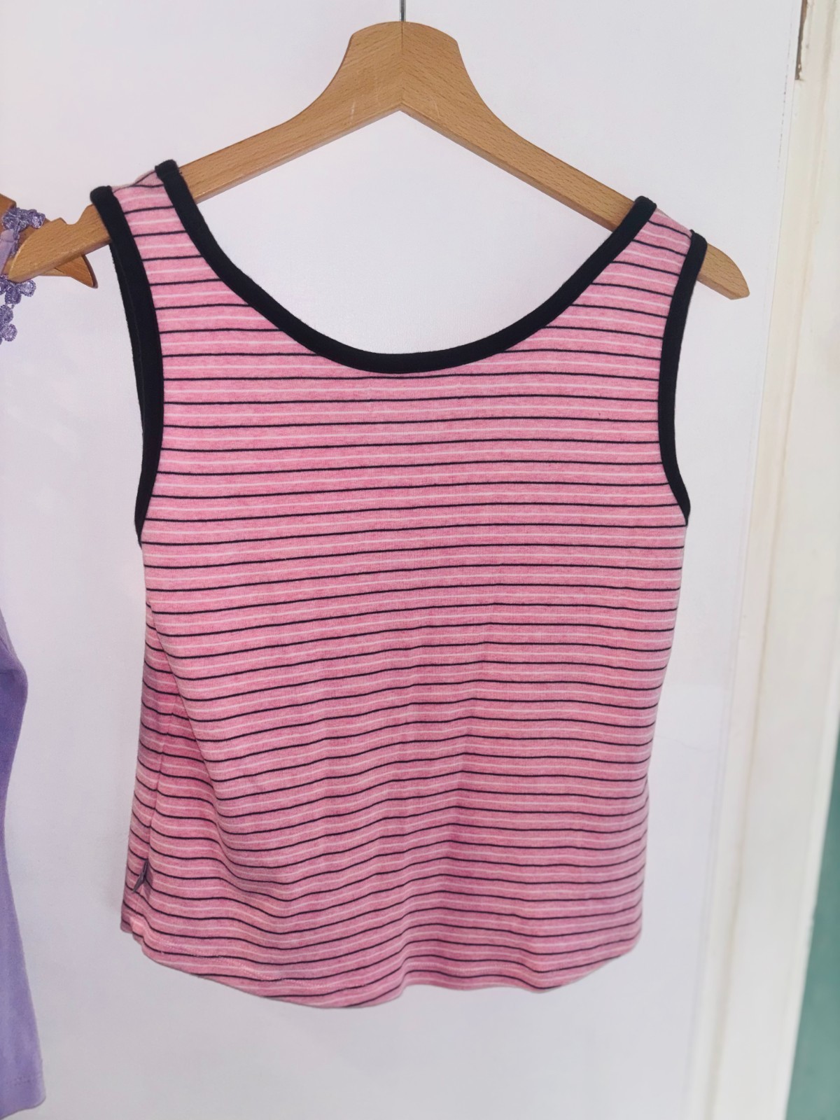 BHS Womens Vest Top Bundle, Pink & Lilac , Size 12, Summer Casual Wear