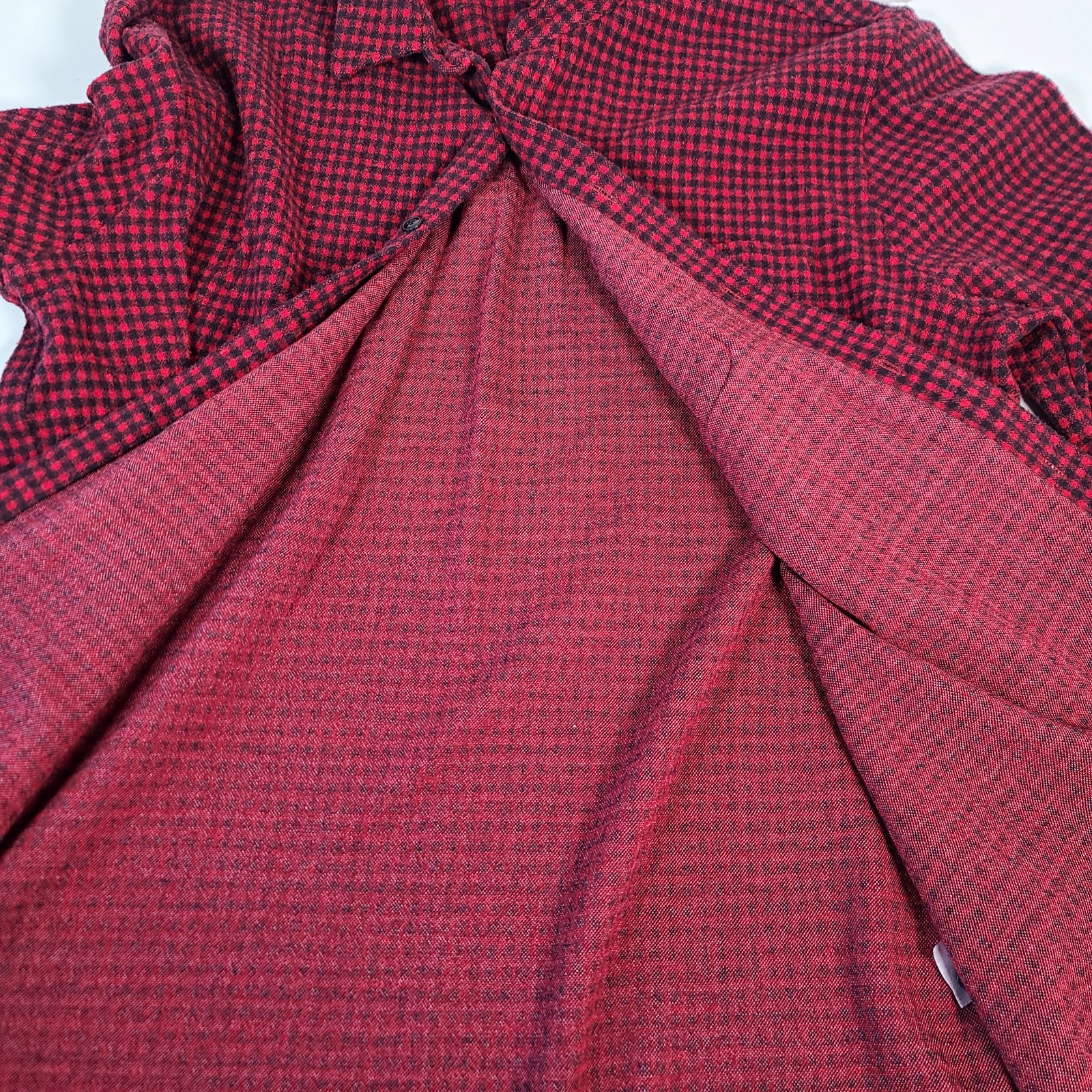Faherty Movement Flannel Shirt Mens XL Red Plaid Workwear Stretch Button Cotton