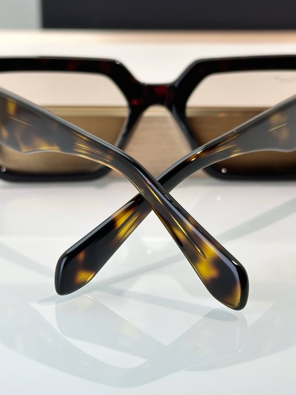 Off-White Square Eyeglasses Black Tortoiseshell Frame Luxury Designer Glasses Un